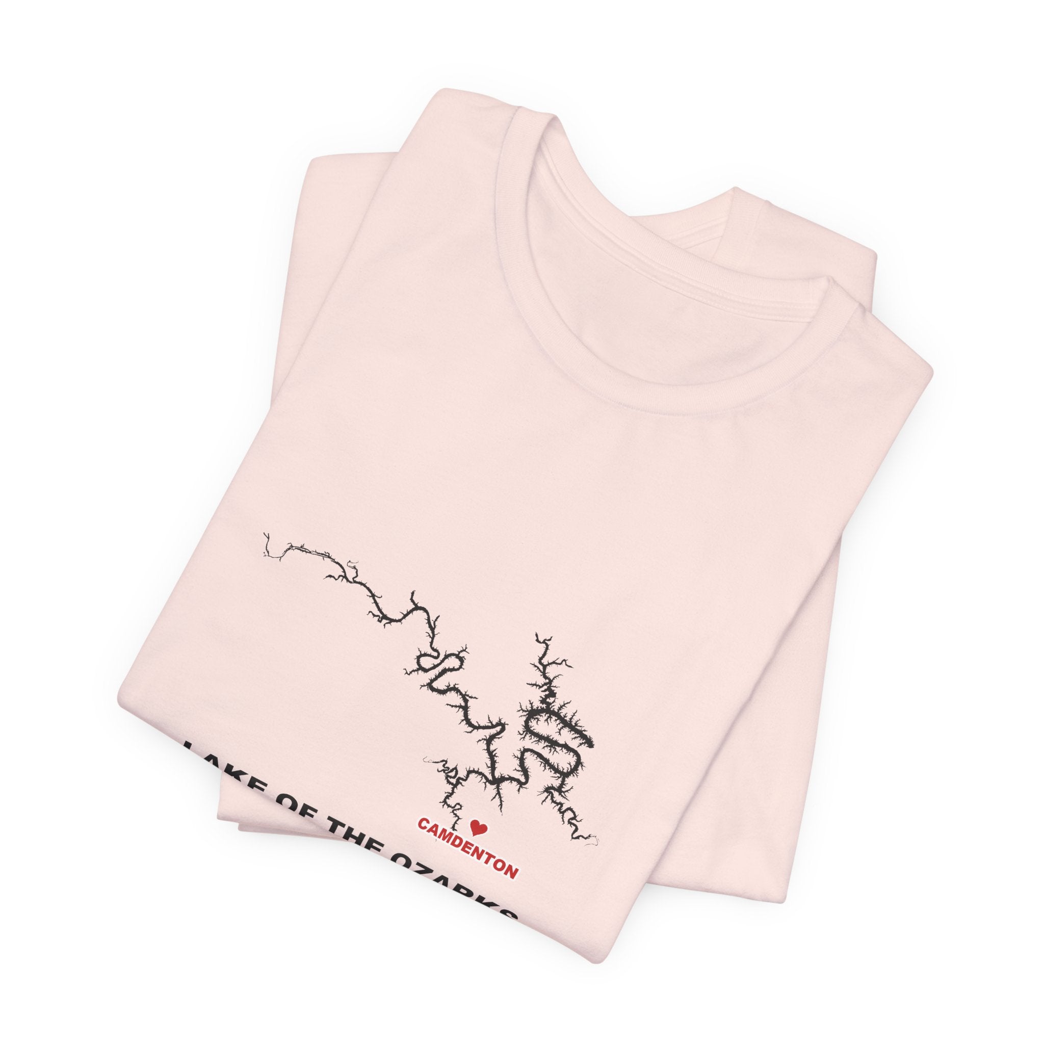 Lake of the Ozarks Map Silhouette Tee - Local Pride Camdenton Design