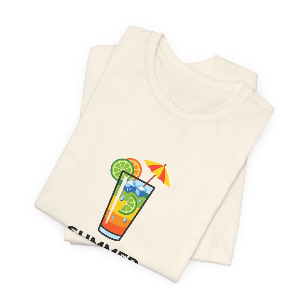 Tropical Cocktail Illustration Shirt | Summer Poolside Tee