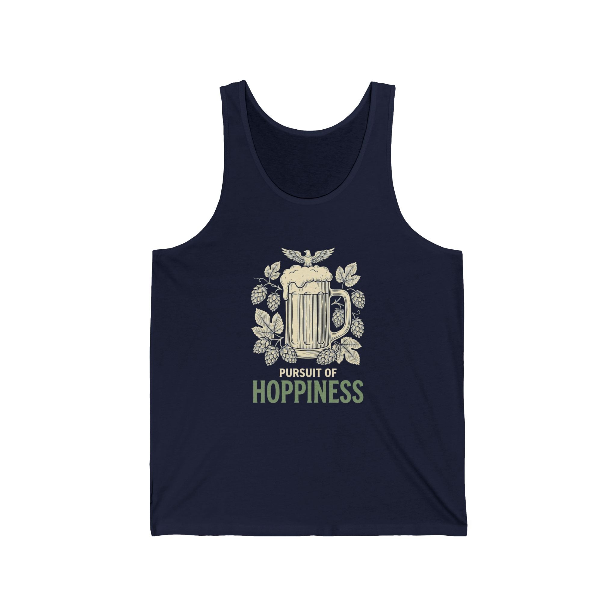 Pursuit of Hoppiness Tank Top | Funny Craft Beer 4th of July Tee | Patriotic Beer Lover Gift | IPA Hops Shirt