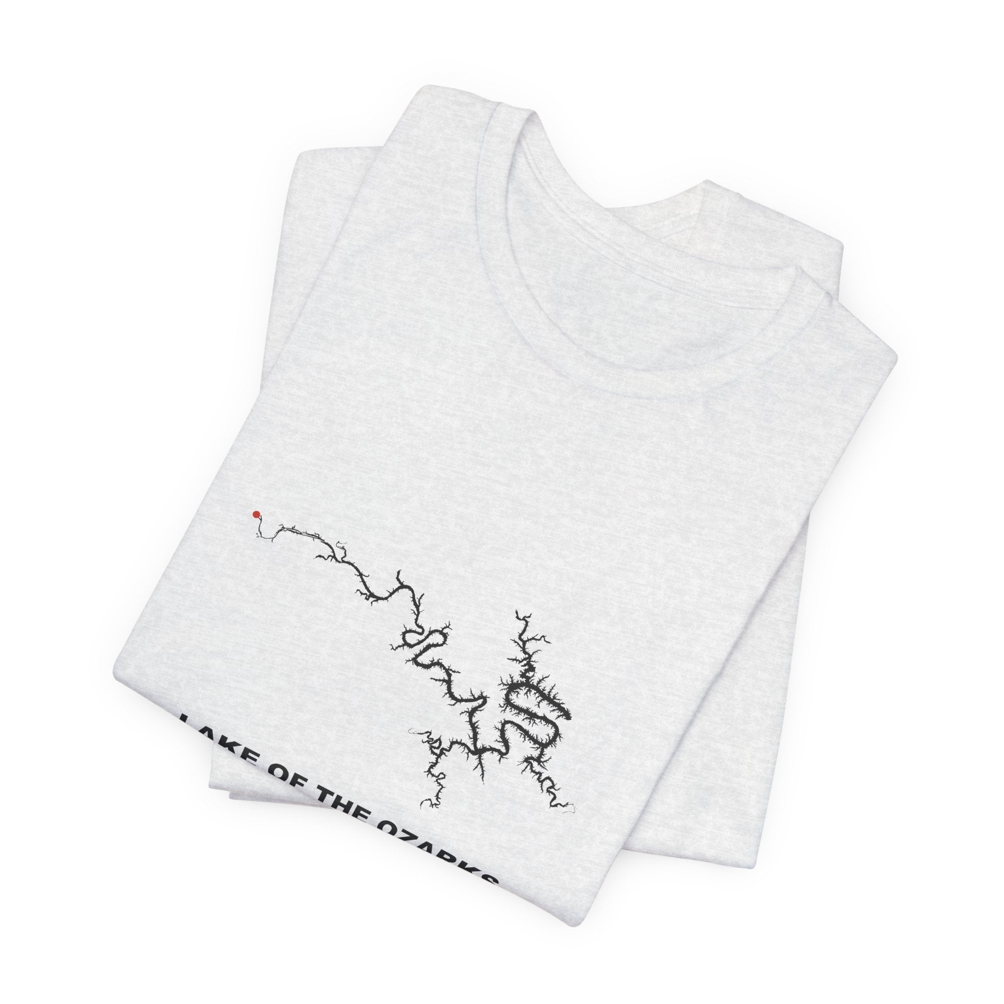 Lake of the Ozarks Map Silhouette Tee | Missouri Lake Life Shirt