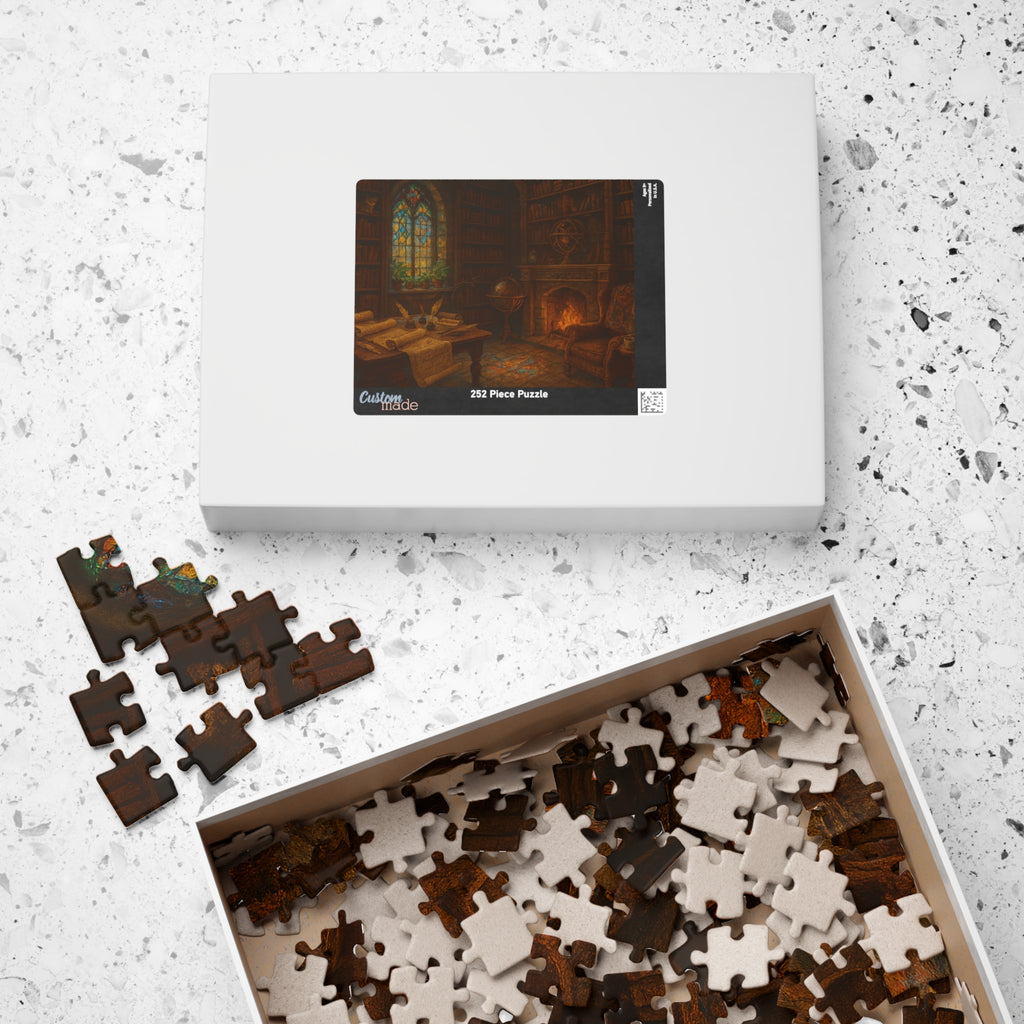 Seek the Unseen Truths Jigsaw Puzzle - Elegant Hand-Lettered Design