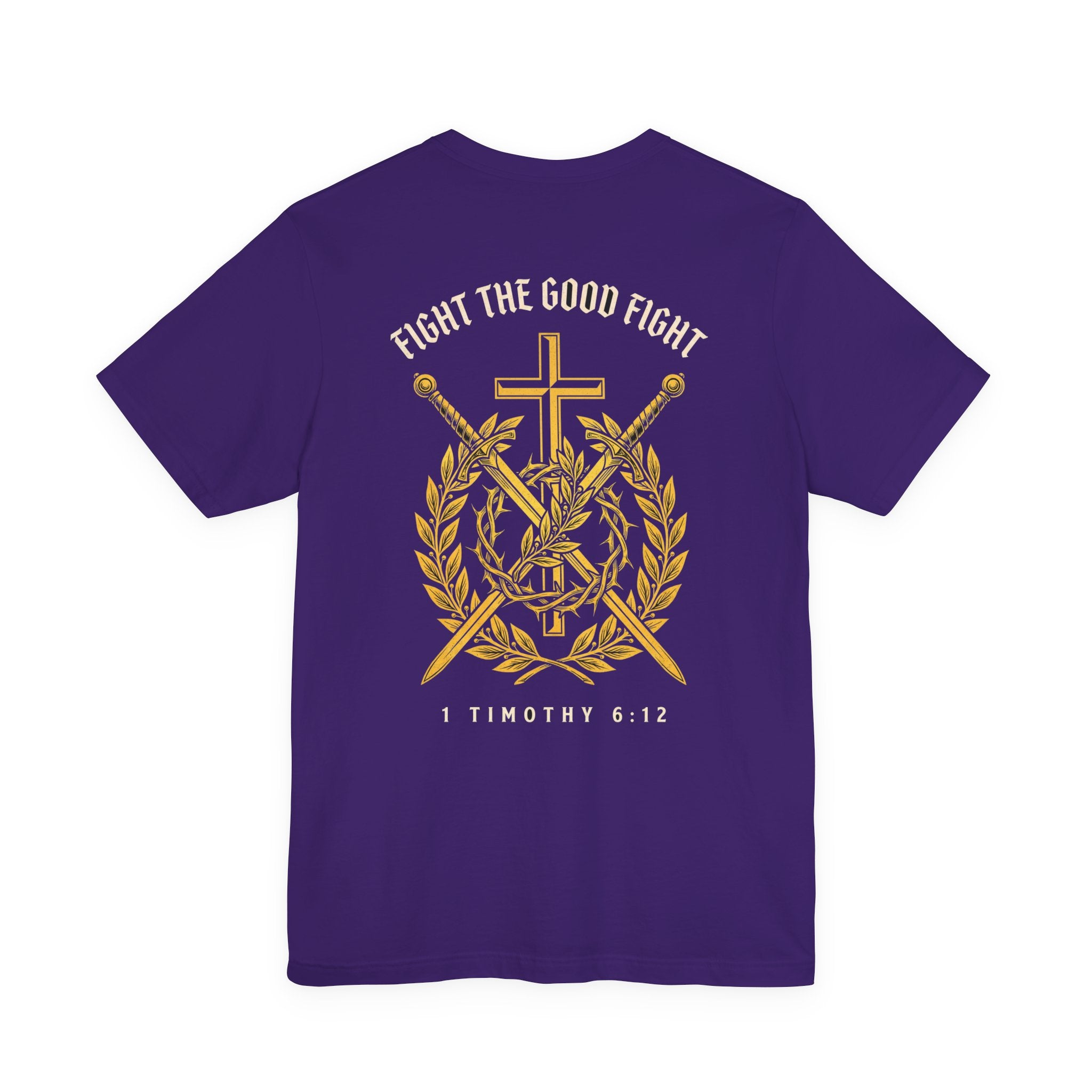 Fight the Good Fight Christian Tee | Reformed Warrior Faith Shirt