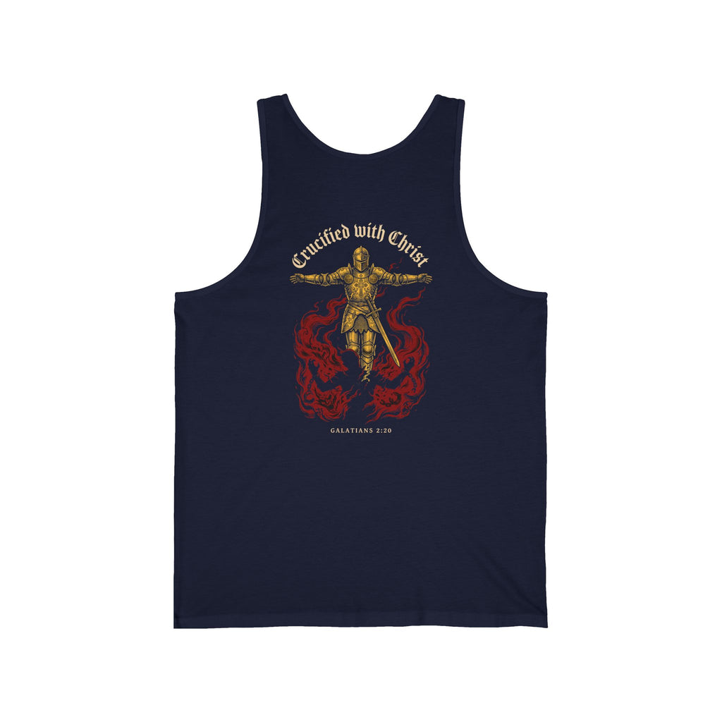 Crucified With Christ Christian Tank | Reformed Warrior Faith