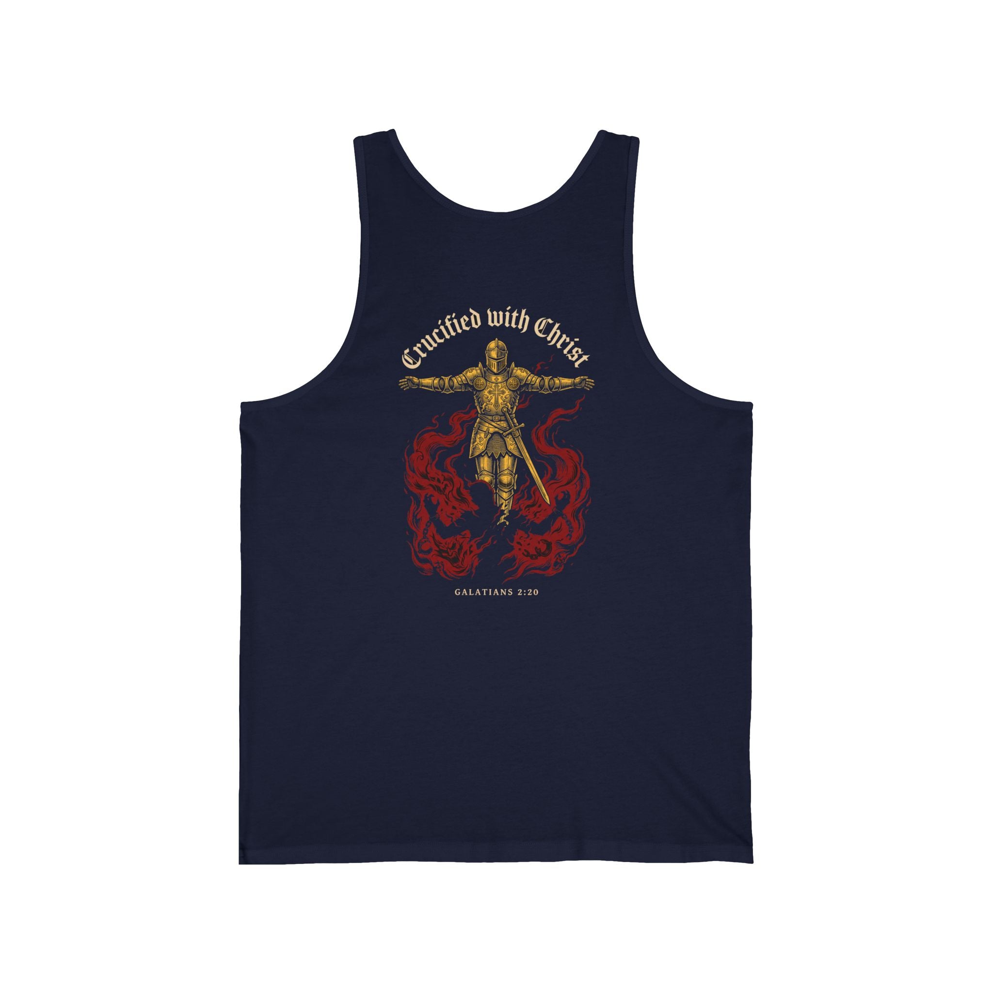 Crucified With Christ Christian Tank | Reformed Warrior Faith
