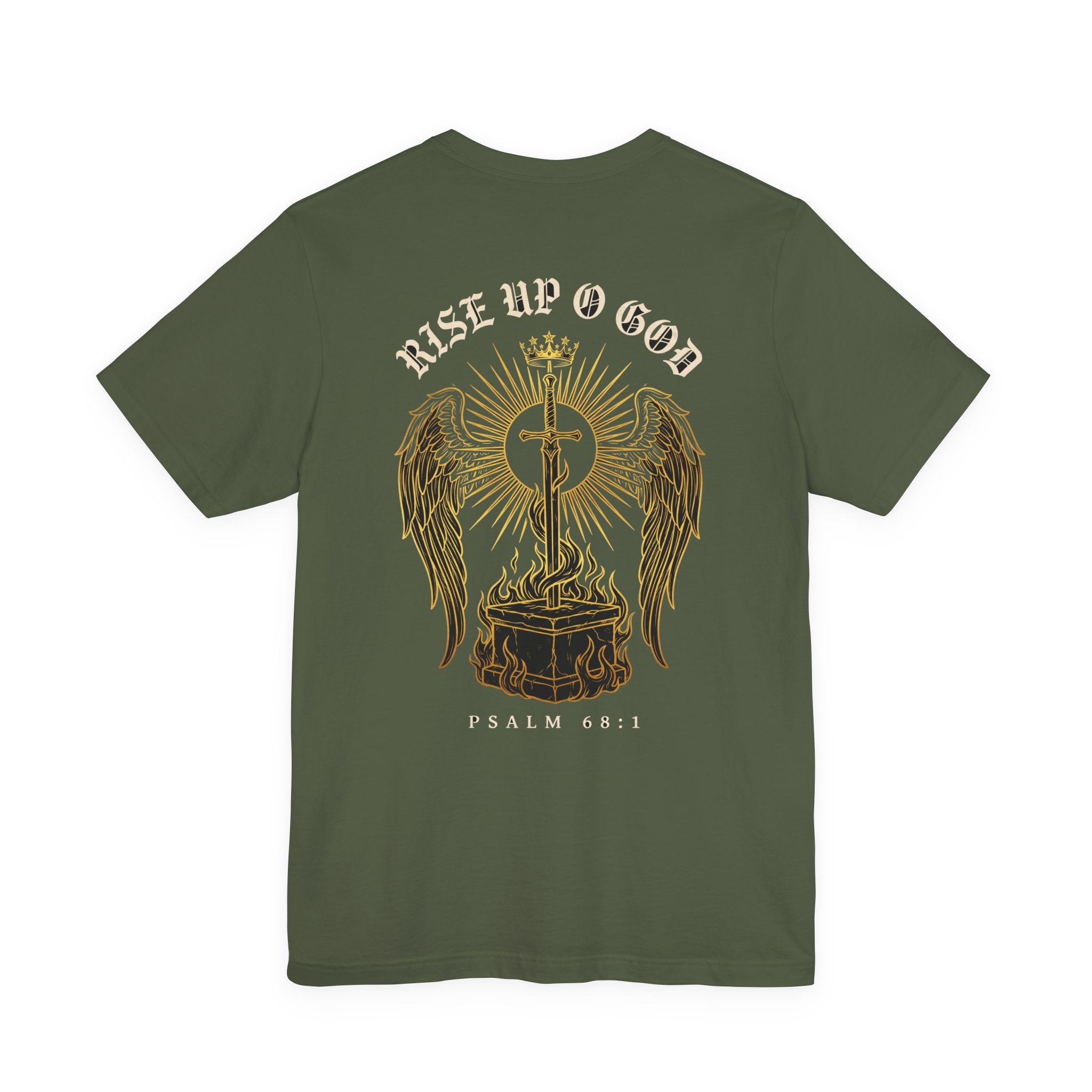Rise Up O God Christian Tee | Reformed Warrior Faith Shirt