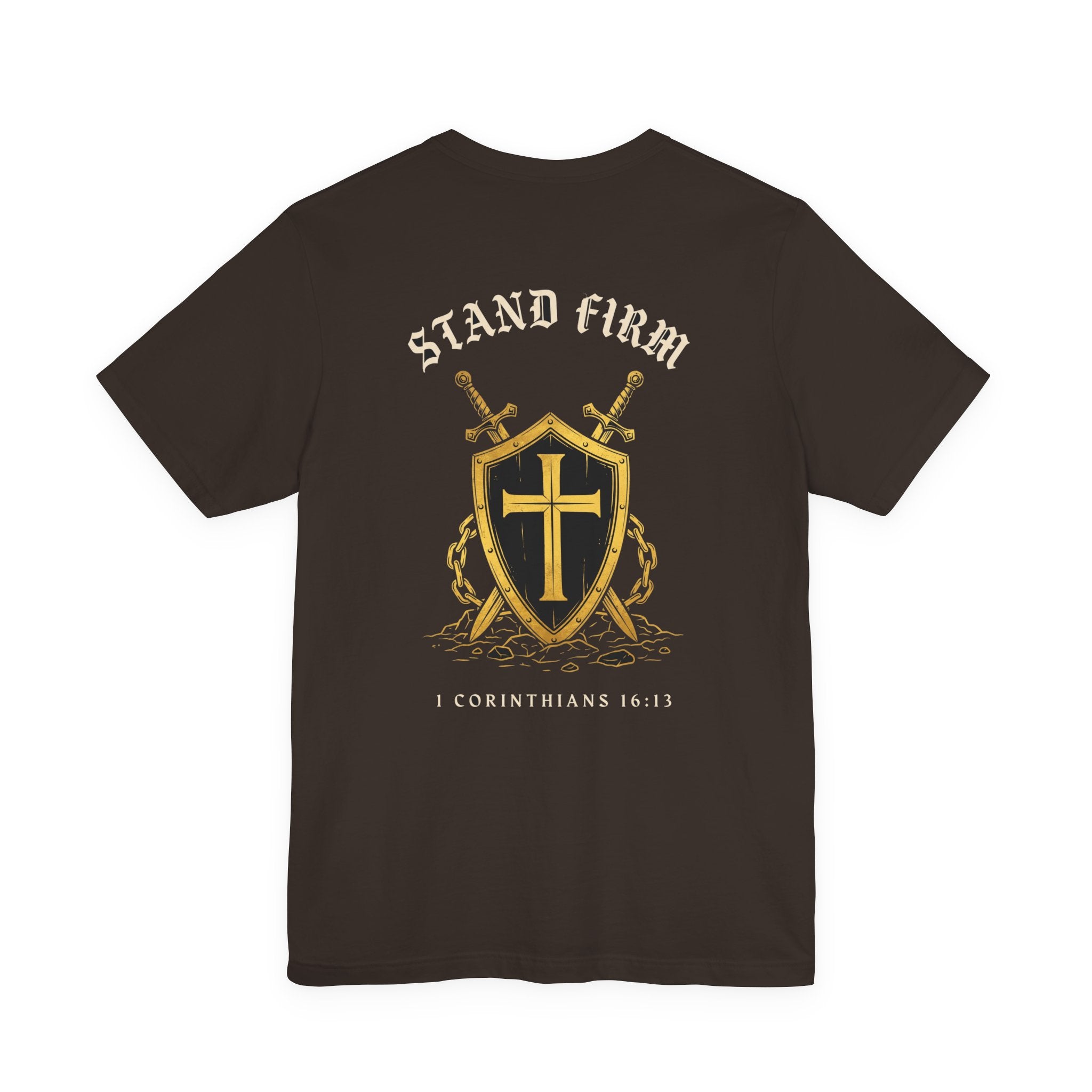 Stand Firm in the Faith Christian Tee | Reformed Warrior Faith Shirt