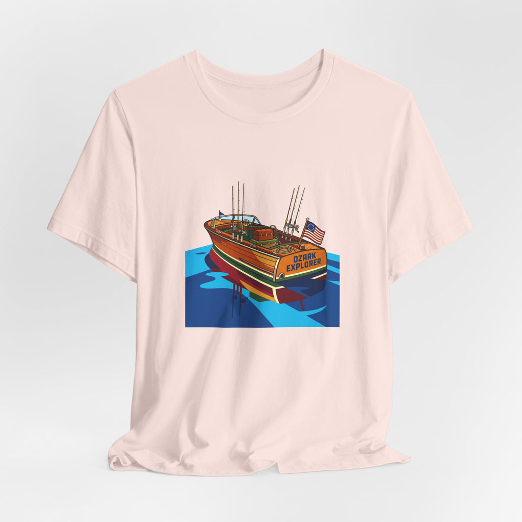 Vintage Wooden Boat Tee | Lake of the Ozarks Adventure Shirt