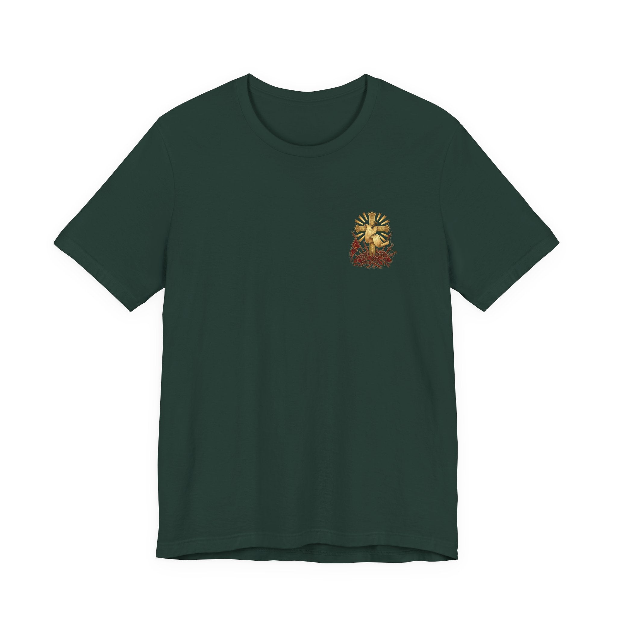 He Disarmed the Powers Christian Tee | Reformed Warrior Faith Shirt