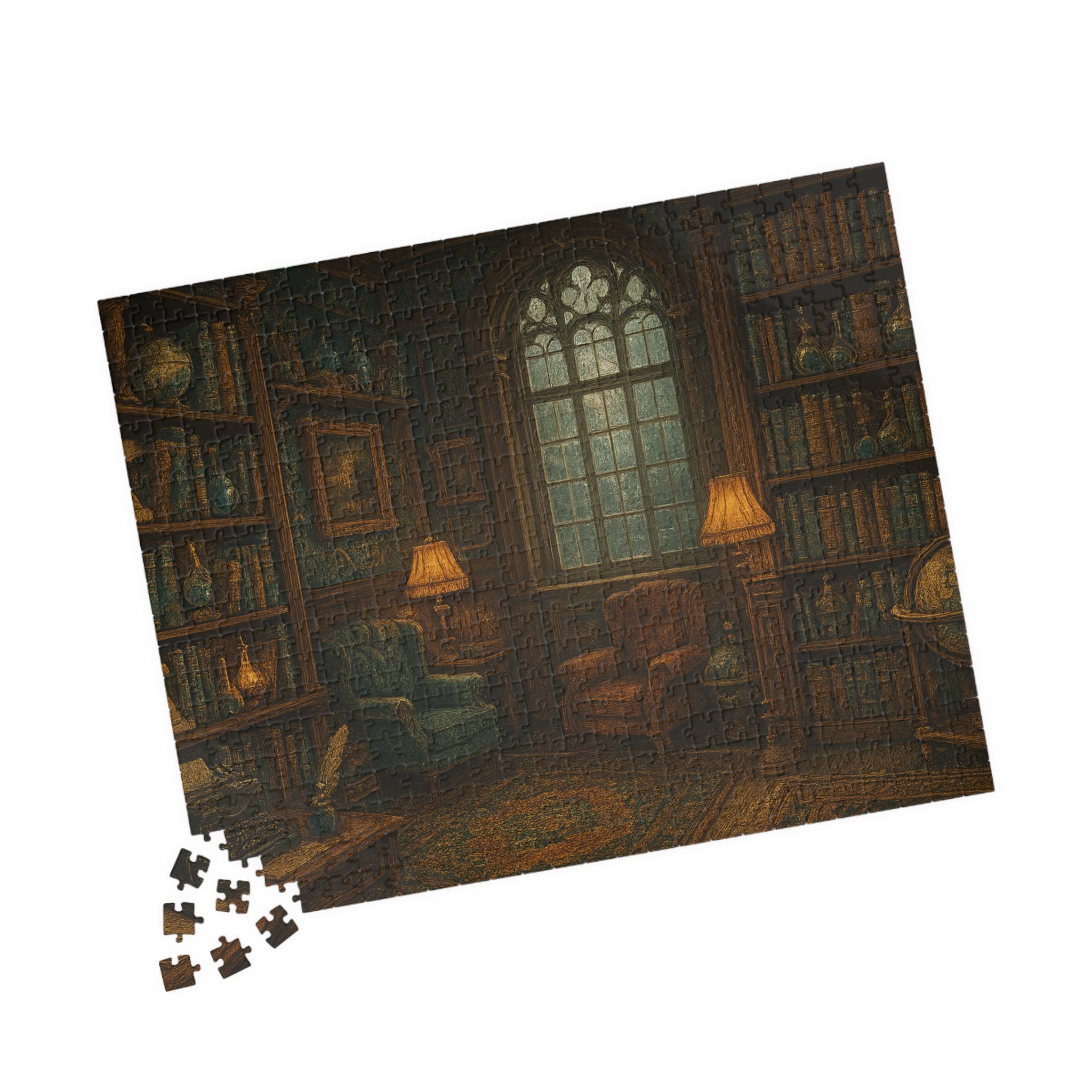 Vintage Library Jigsaw Puzzle - Stories of the Ages Scene