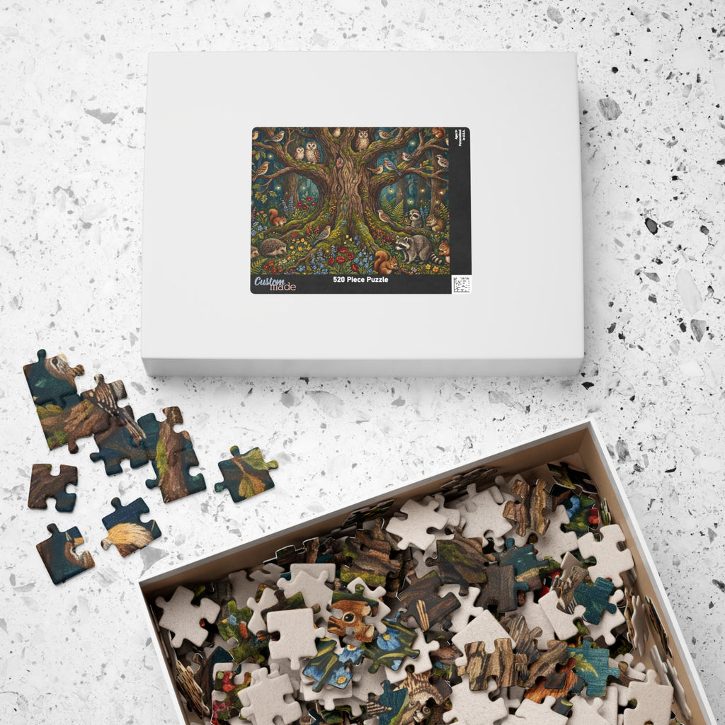 Woodland Animals Jigsaw Puzzle - Intricate Tapestry Design