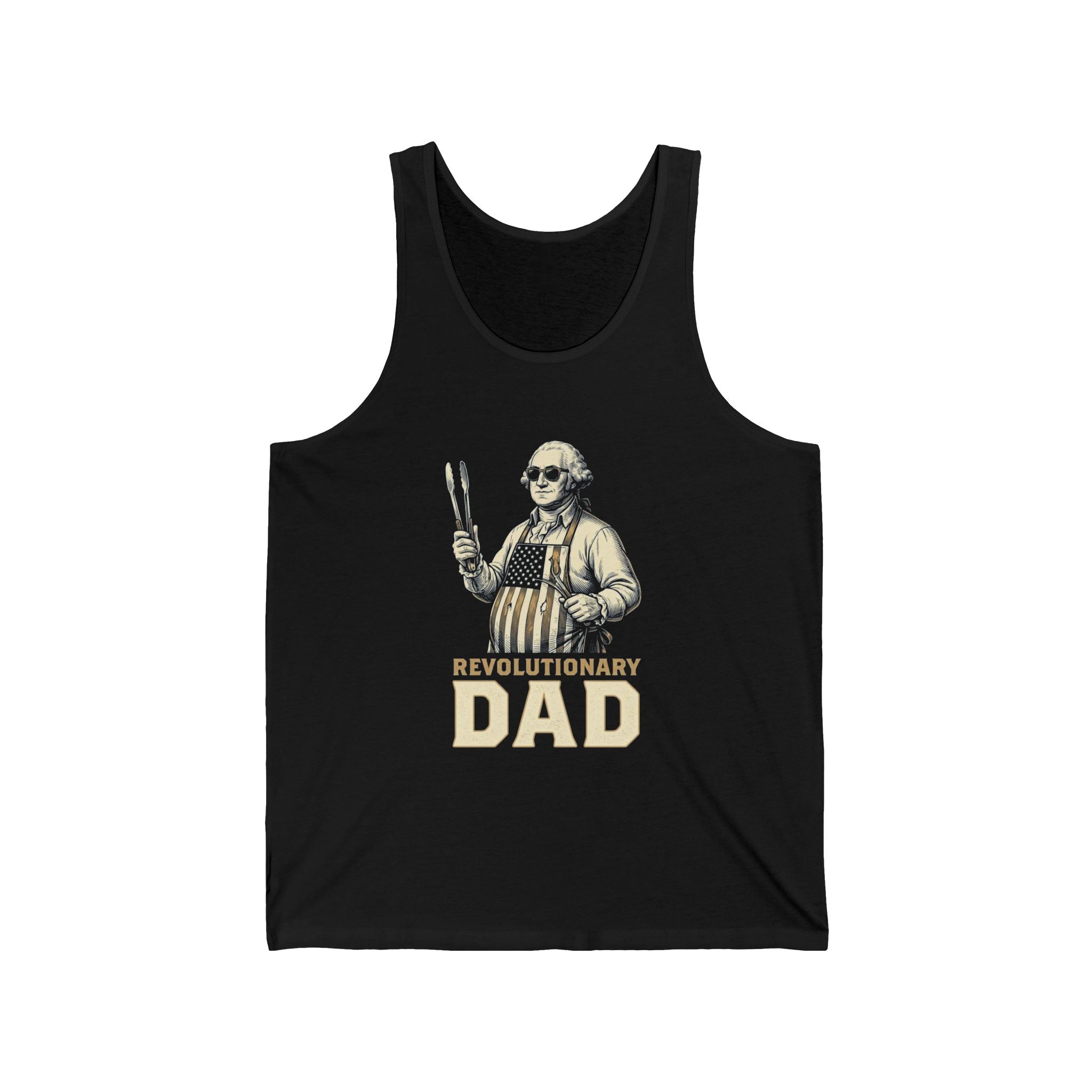 Revolutionary Dad Tank Top | Funny 4th of July Dad Tee | Patriotic Grilling Gift | Founding Father Fathers Day Shirt