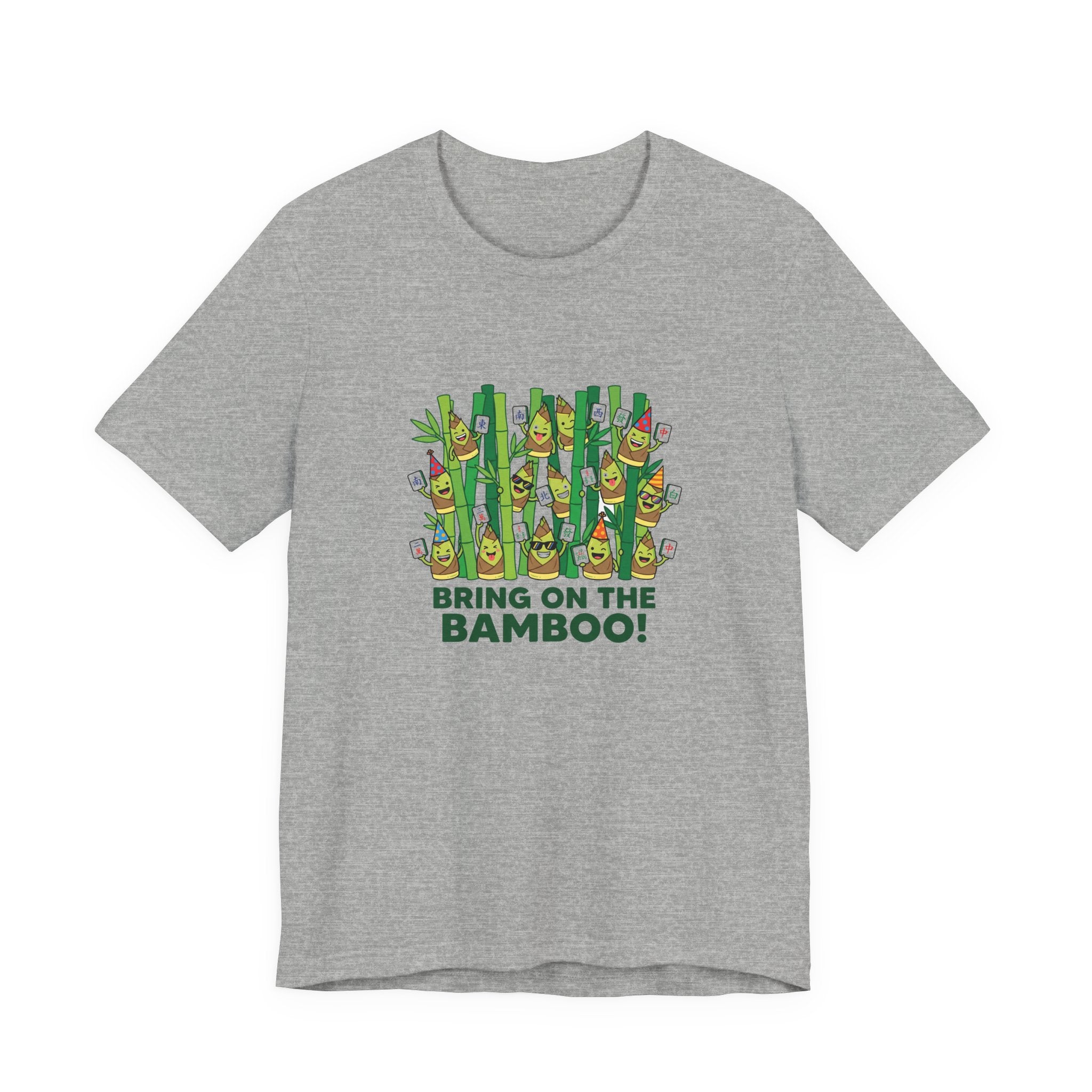 Bamboo Forest Tee - Playful Bamboo Characters for Game Night