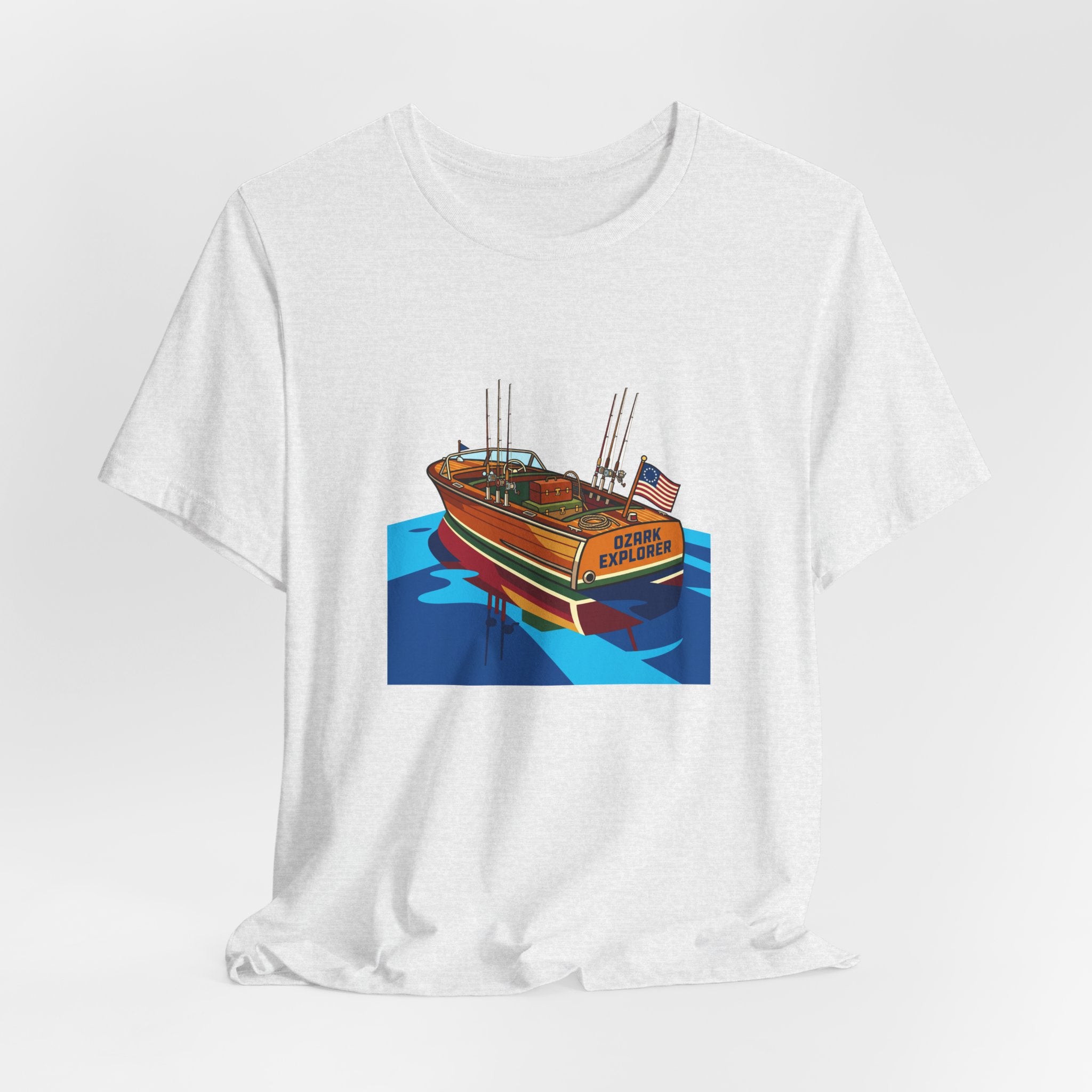 Vintage Wooden Boat Tee | Lake of the Ozarks Adventure Shirt