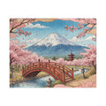 Mount Fuji Cherry Blossoms Jigsaw Puzzle | Japan Scenic Landscape