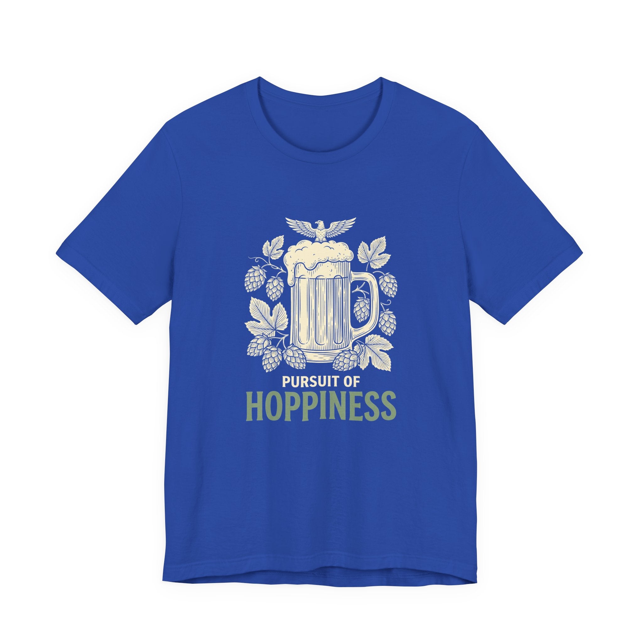Pursuit of Hoppiness T-Shirt | Funny Craft Beer 4th of July Tee | Patriotic Beer Lover Gift | IPA Hops Shirt