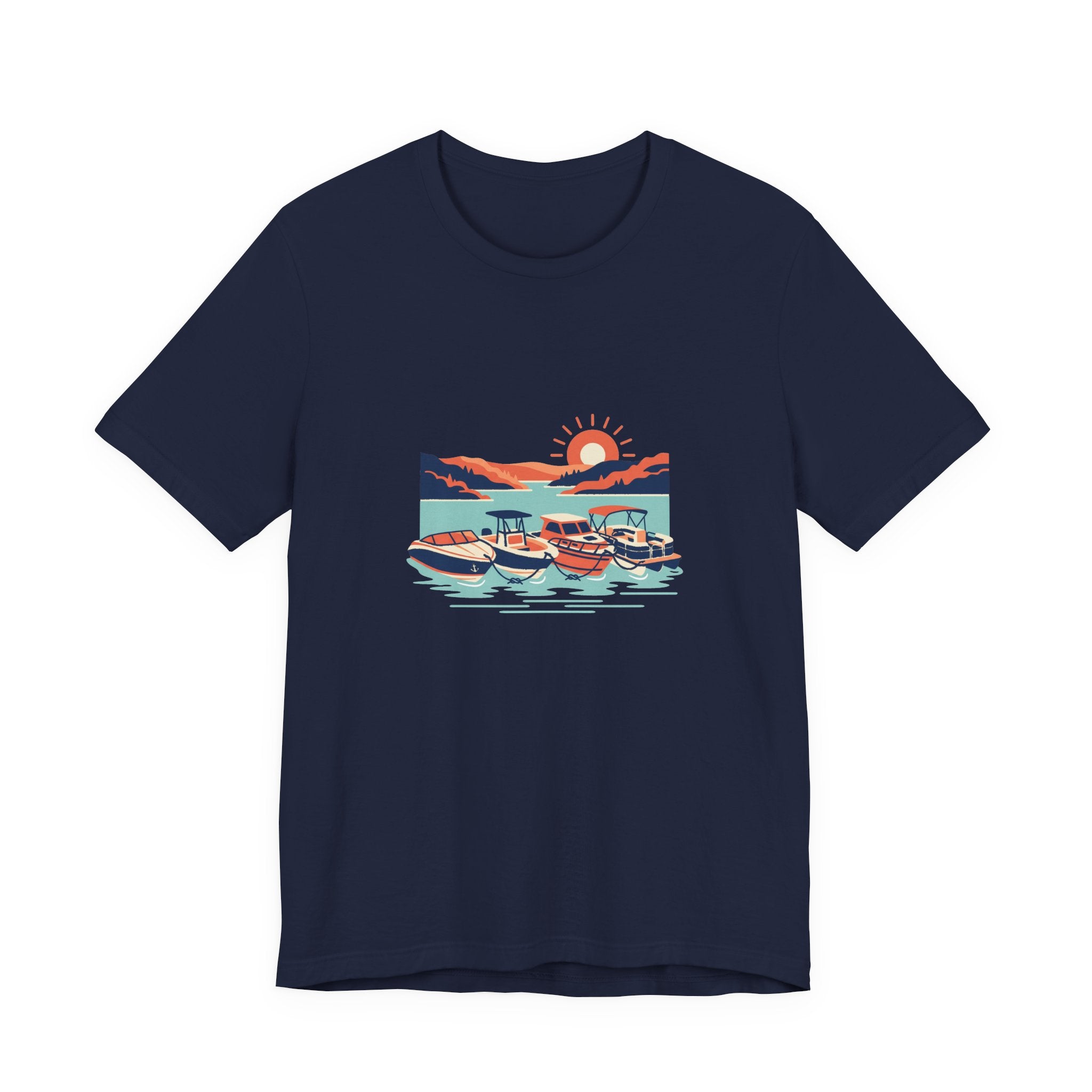 Lake of the Ozarks Scene Tee, Serene Lakeside Illustration Shirt