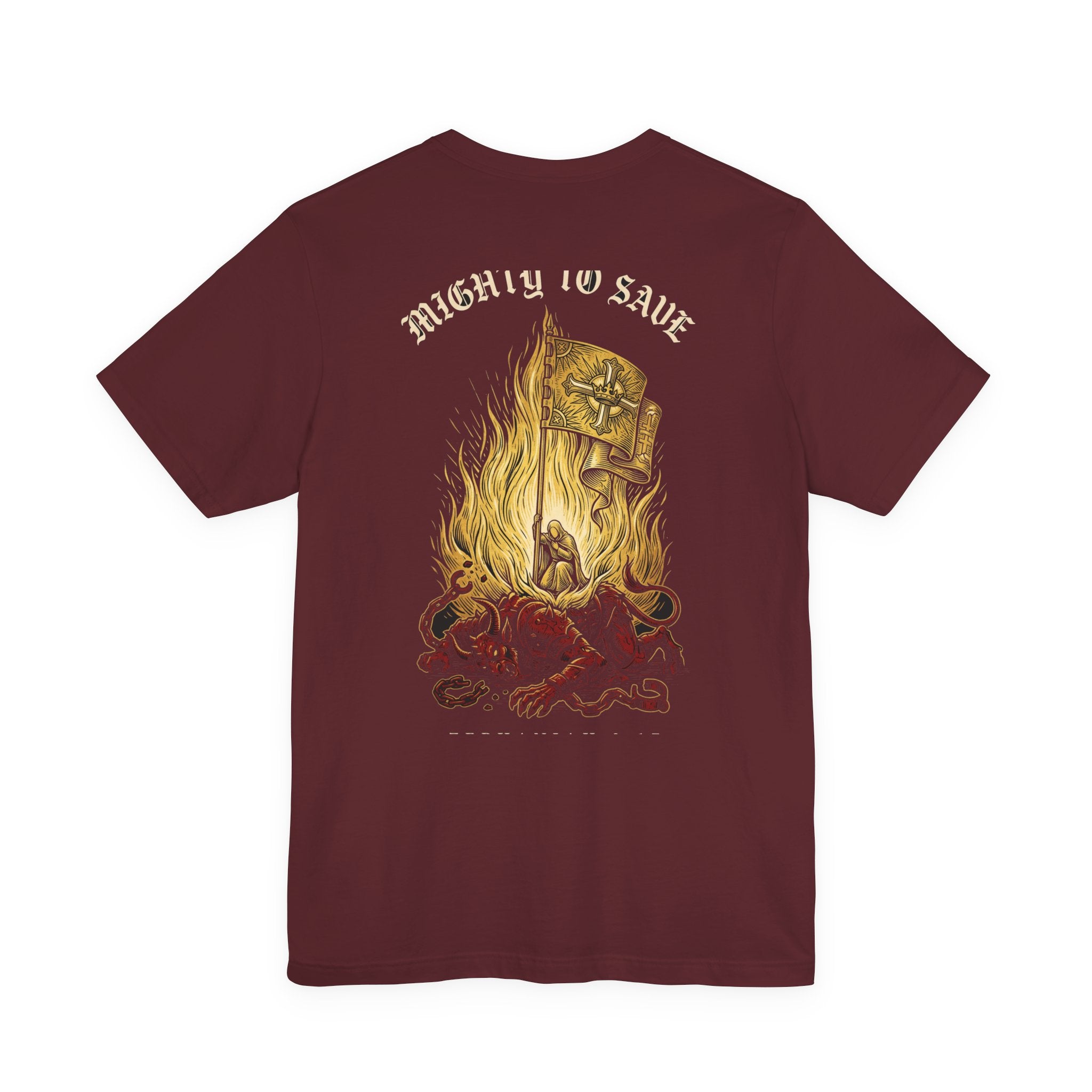 The Mighty One Will Save Christian Tee | Reformed Warrior Faith Shirt