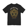 Rise Up O God Christian Tee | Reformed Warrior Faith Shirt