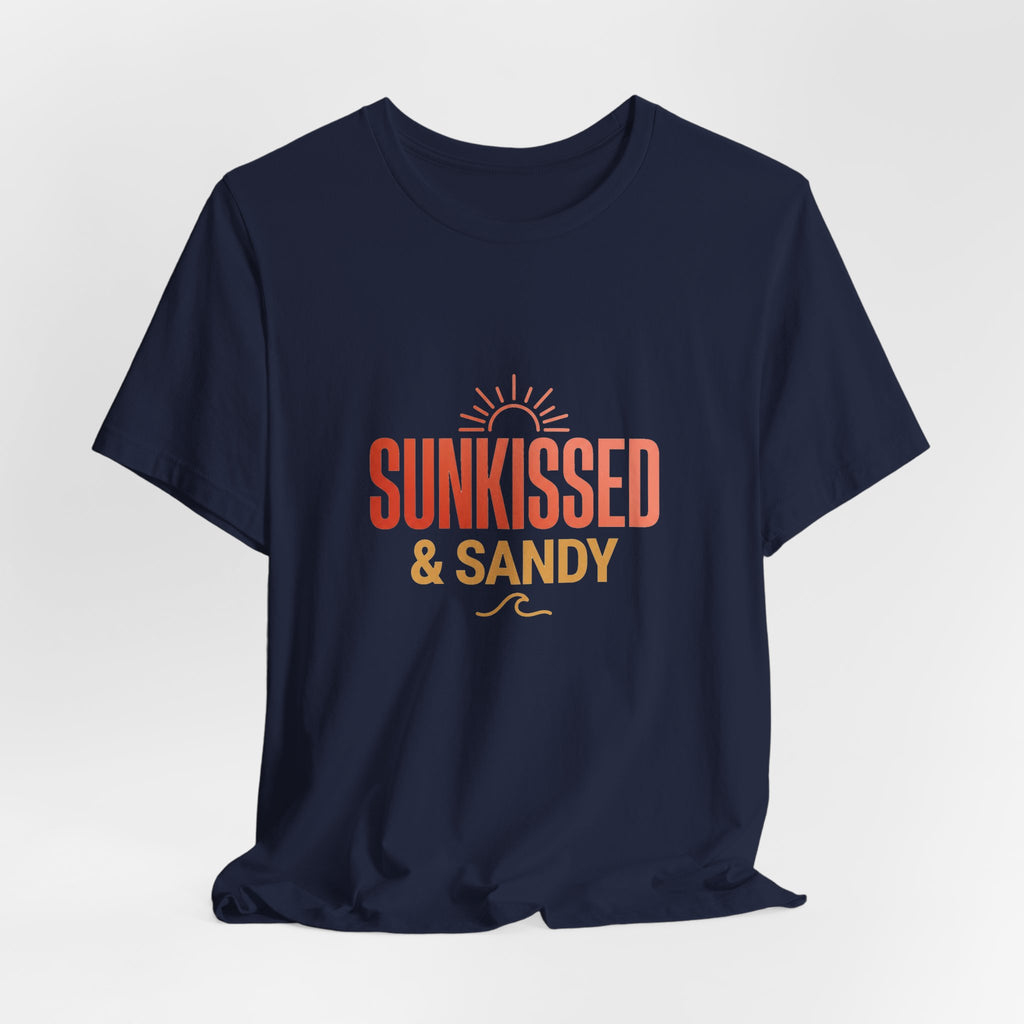 Sunkissed & Sandy Tee - Beach Vibe Graphic Shirt for Relaxed Days