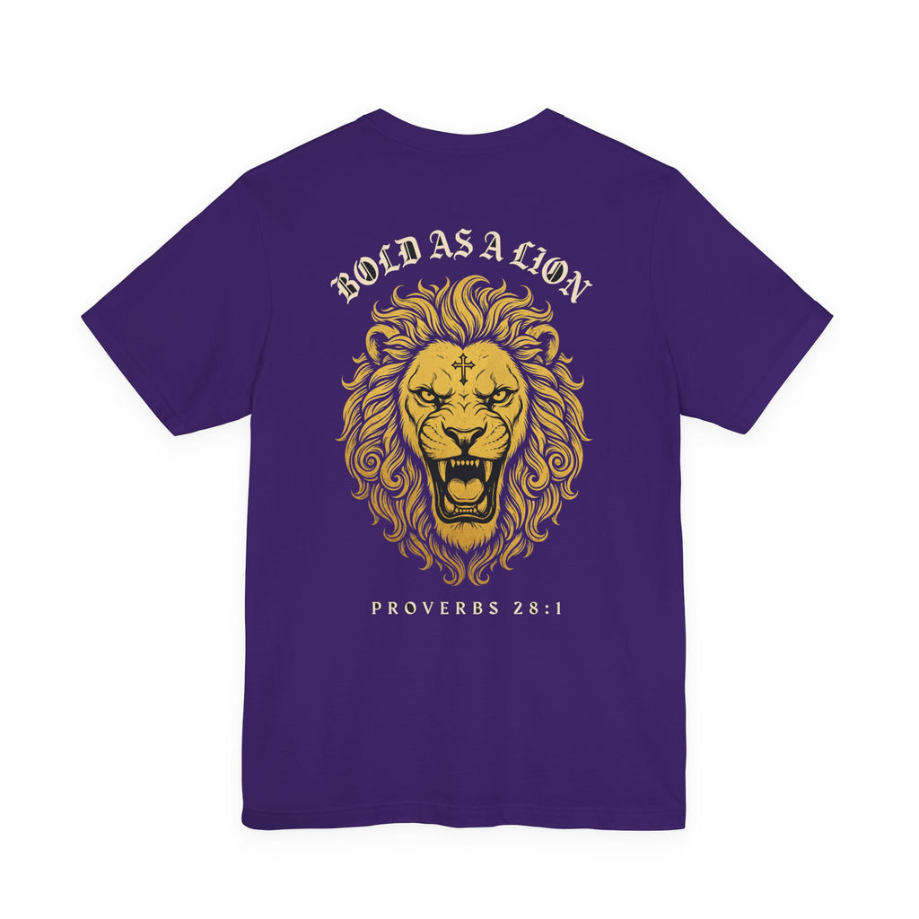 Bold as a Lion Christian Tee | Reformed Warrior Faith Shirt