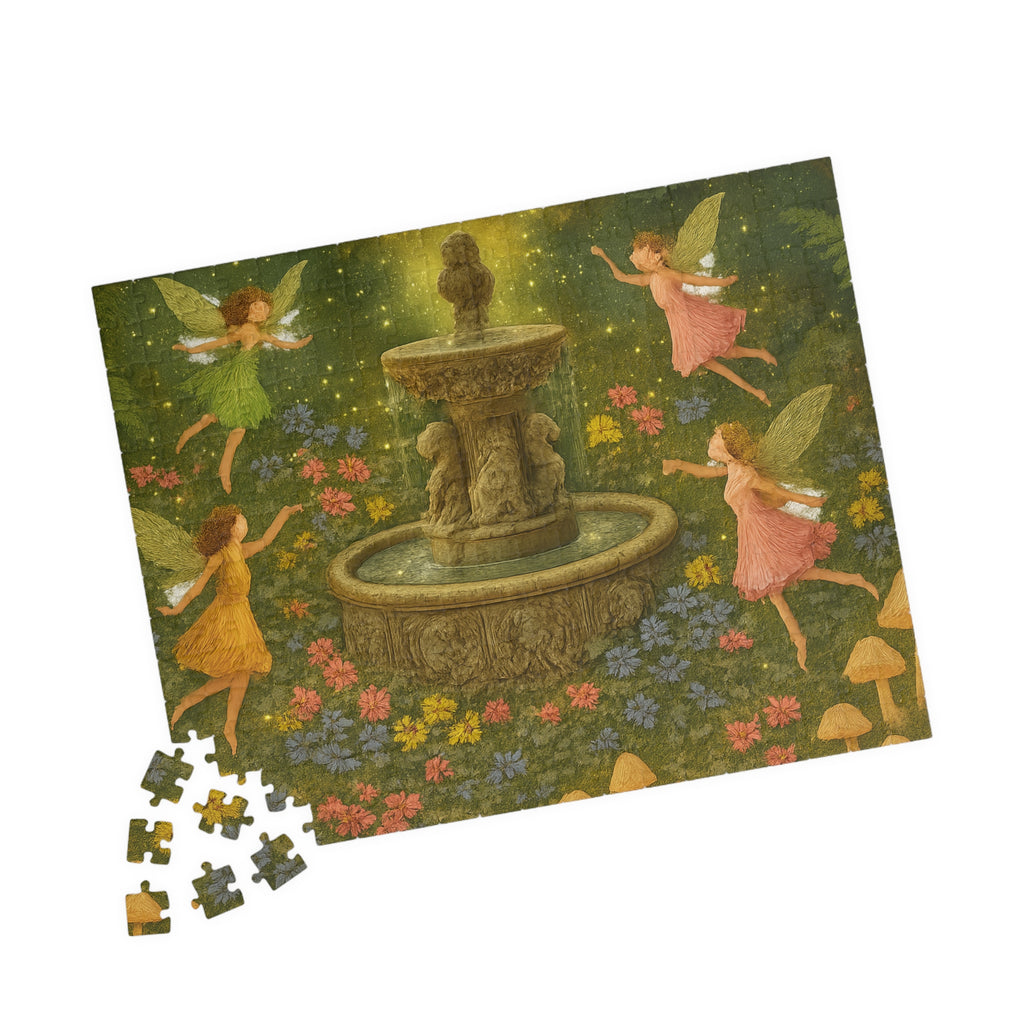 Whispers of the Glen Jigsaw Puzzle - Enchanting Fairy Scene