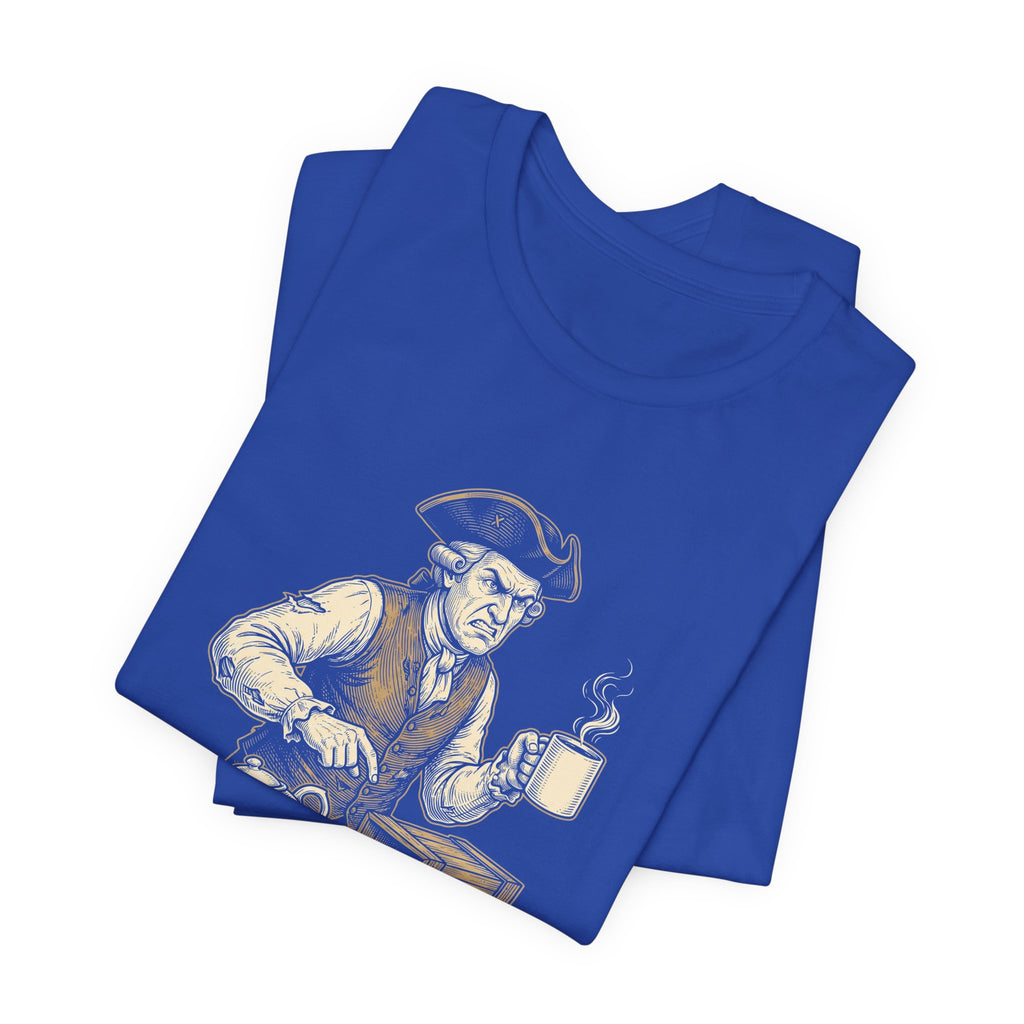 Fueled By Coffee and Spite Funny Eagle T-Shirt | Sarcastic 4th of July Tee | Patriotic Gift