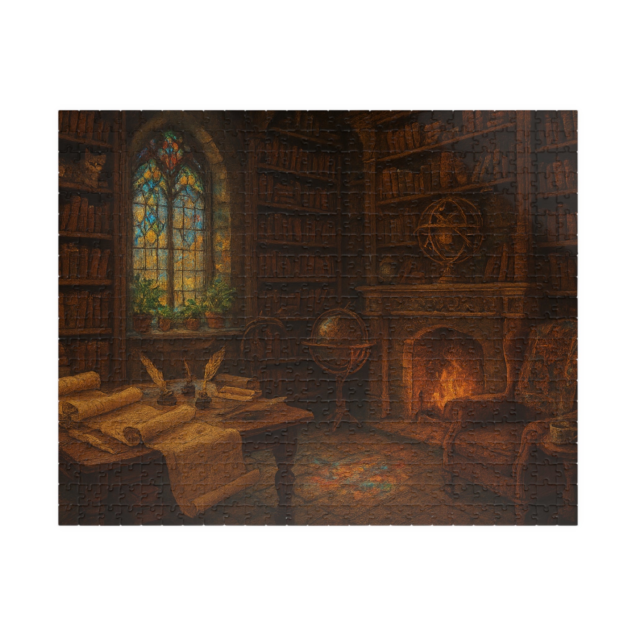 Seek the Unseen Truths Jigsaw Puzzle - Elegant Hand-Lettered Design