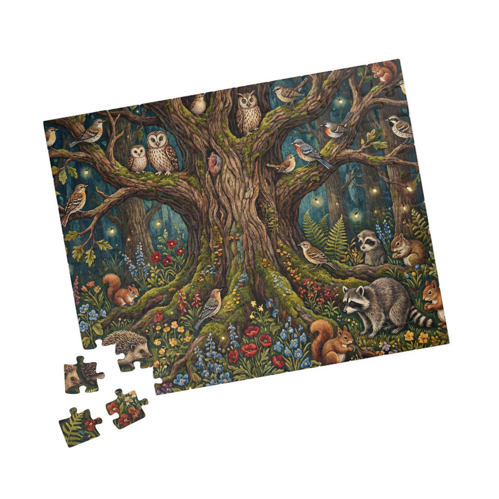 Woodland Animals Jigsaw Puzzle - Intricate Tapestry Design