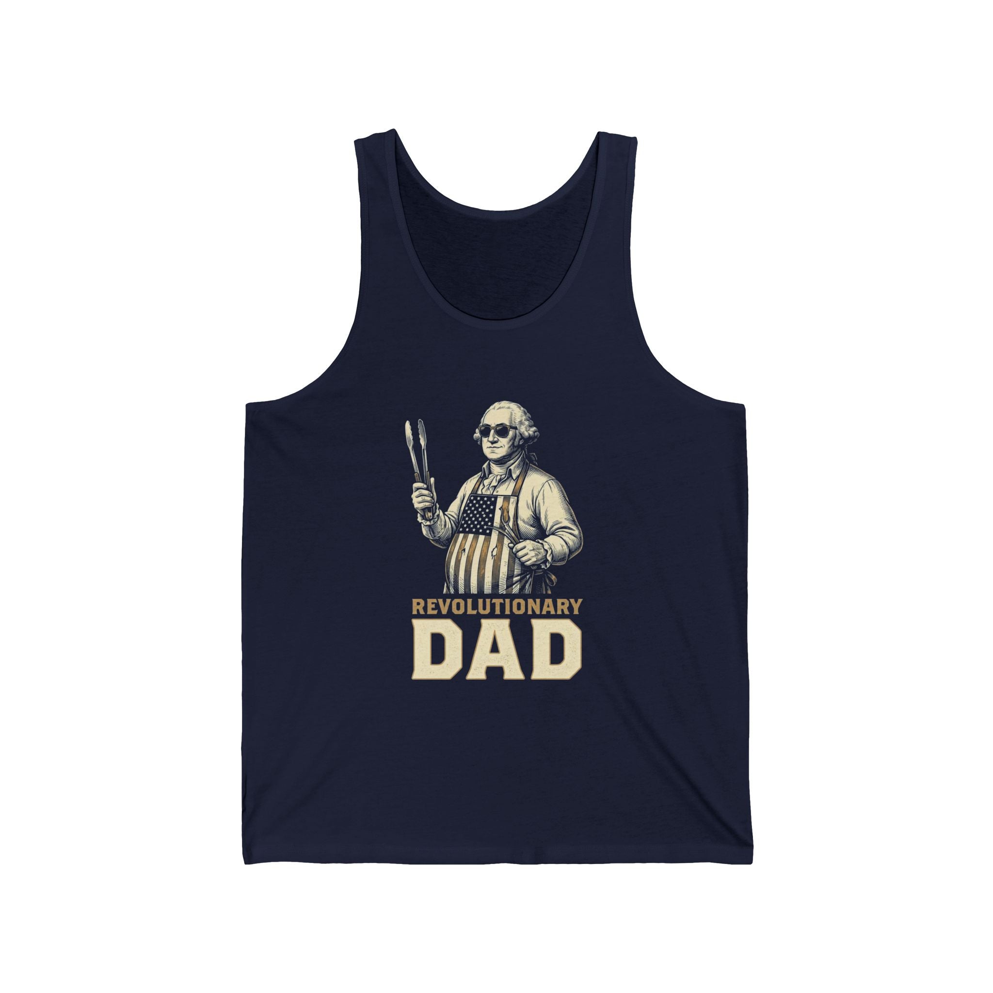 Revolutionary Dad Tank Top | Funny 4th of July Dad Tee | Patriotic Grilling Gift | Founding Father Fathers Day Shirt