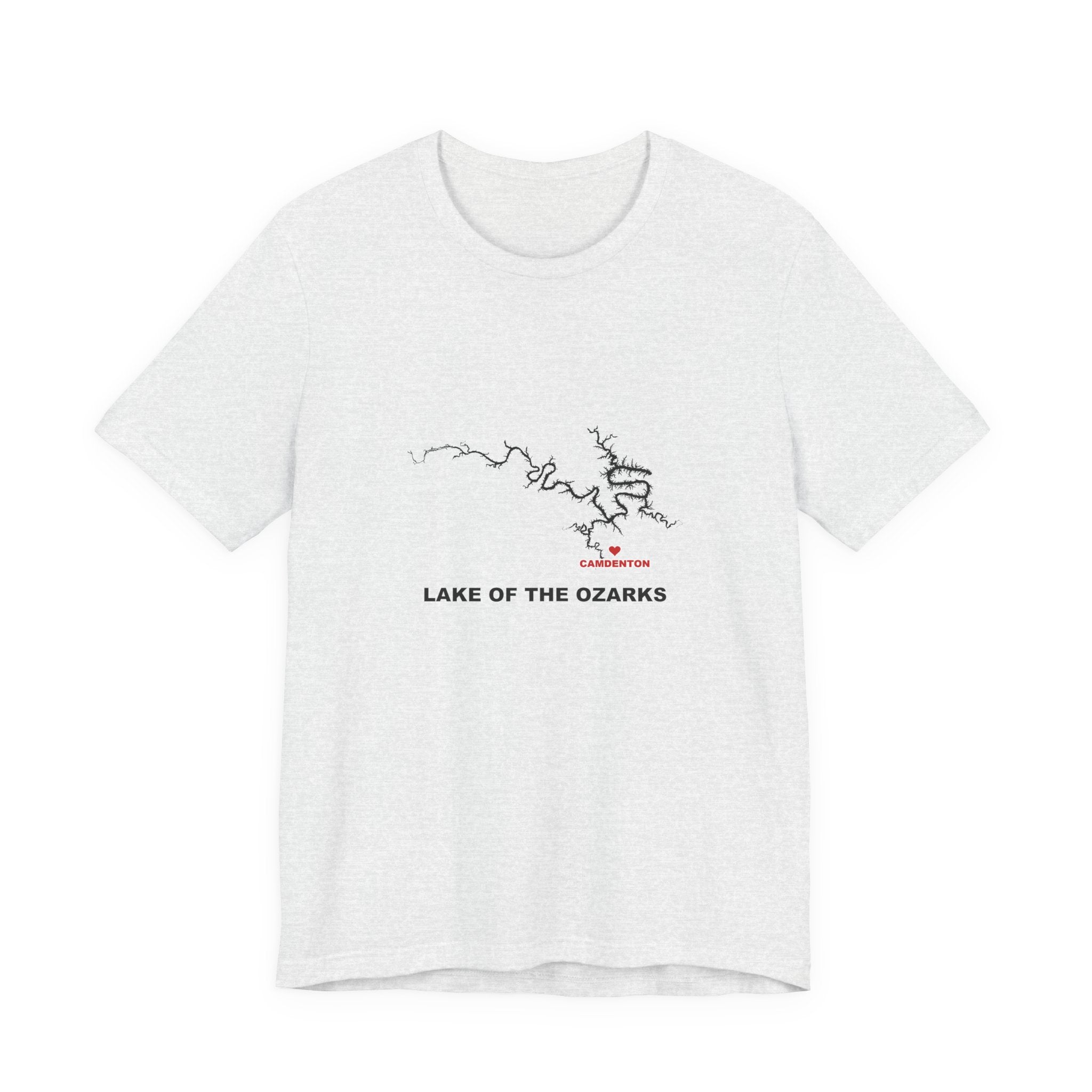 Lake of the Ozarks Map Silhouette Tee - Local Pride Camdenton Design