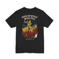 Seek No Peace With Evil Christian Tee | Reformed Warrior Faith Shirt