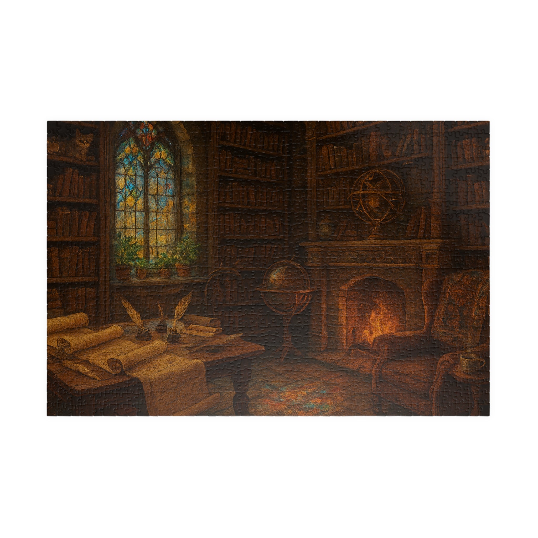 Seek the Unseen Truths Jigsaw Puzzle - Elegant Hand-Lettered Design