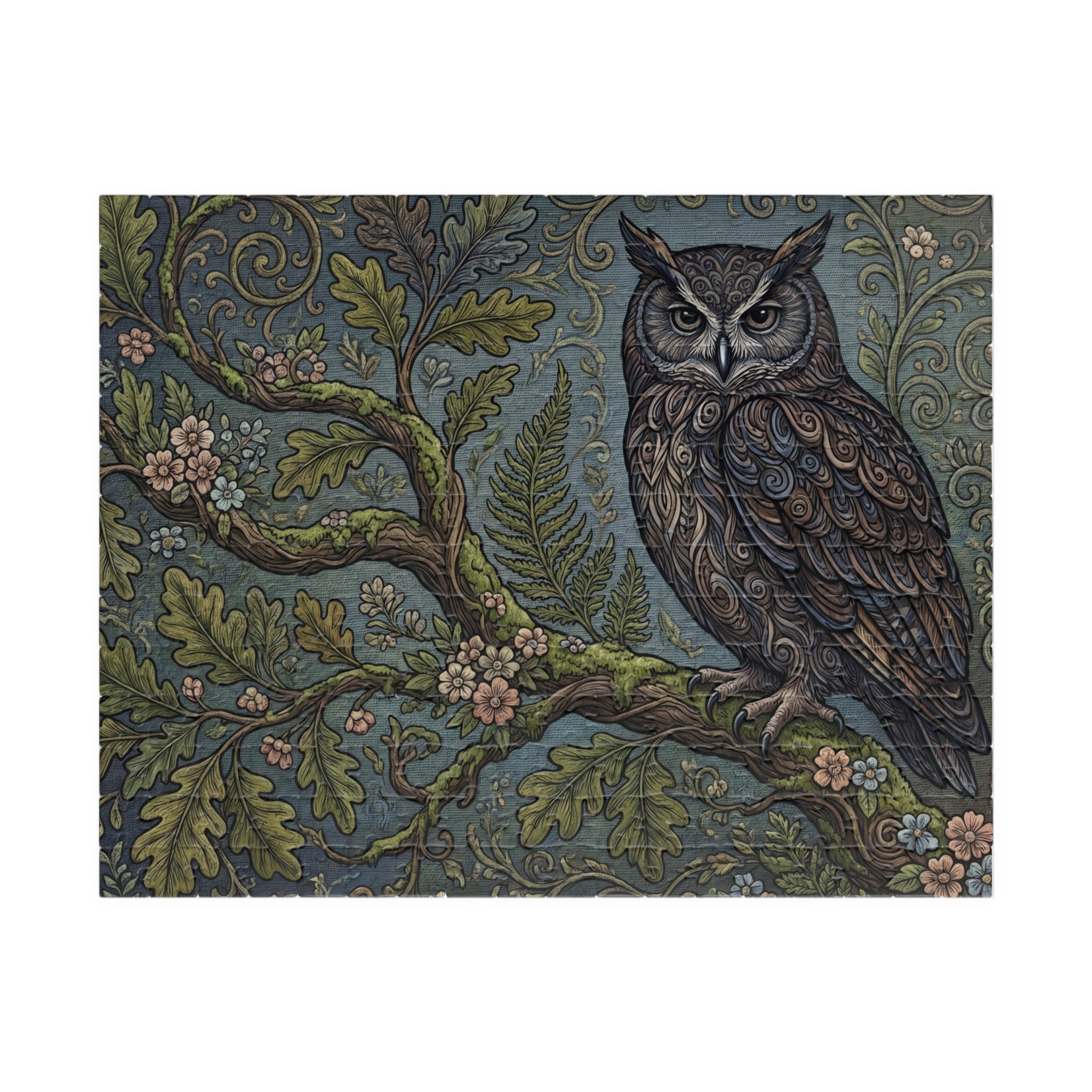 Wisdom of the Night Jigsaw Puzzle - Artistic Owl Illustration