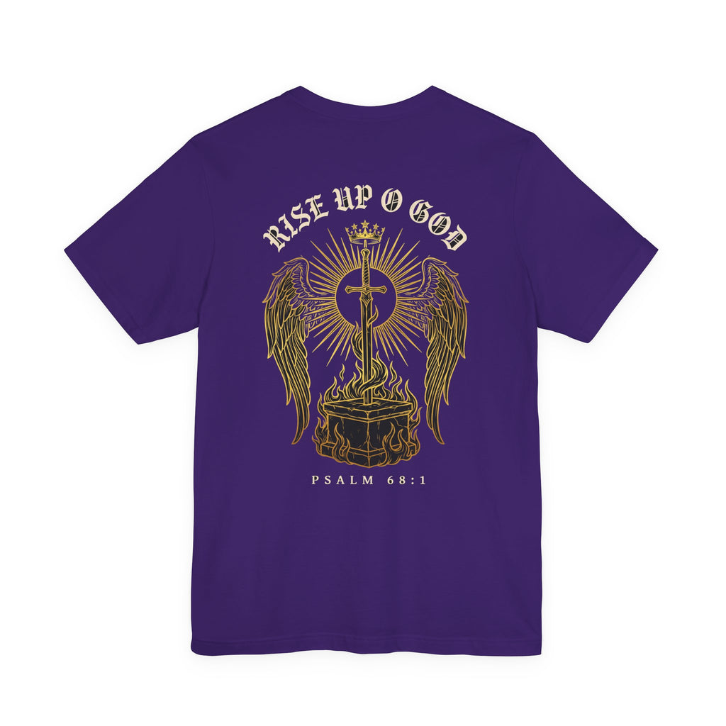 Rise Up O God Christian Tee | Reformed Warrior Faith Shirt