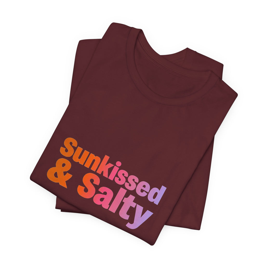 Sunkissed & Salty Tee - Retro 70s Typography Shirt