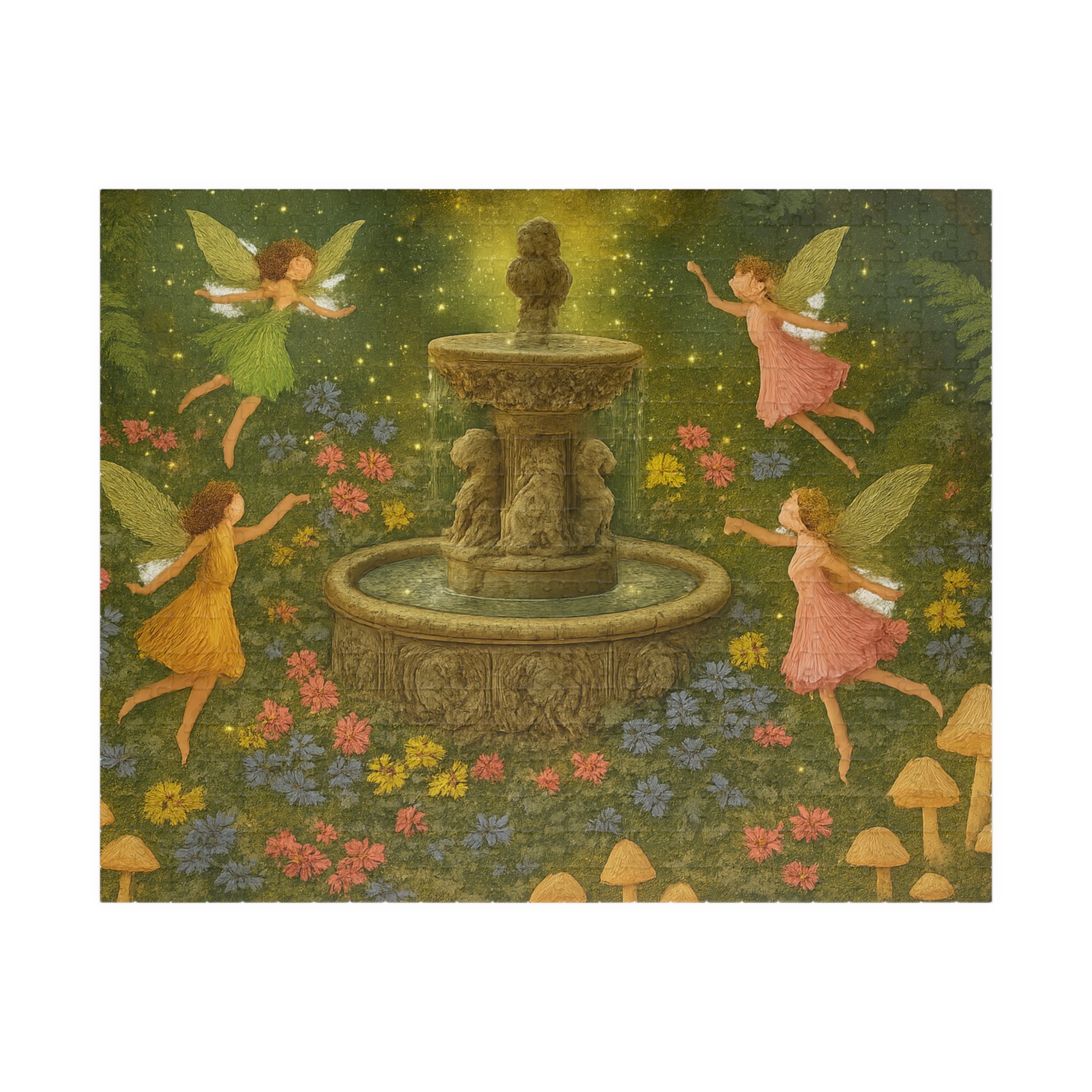 Whispers of the Glen Jigsaw Puzzle - Enchanting Fairy Scene