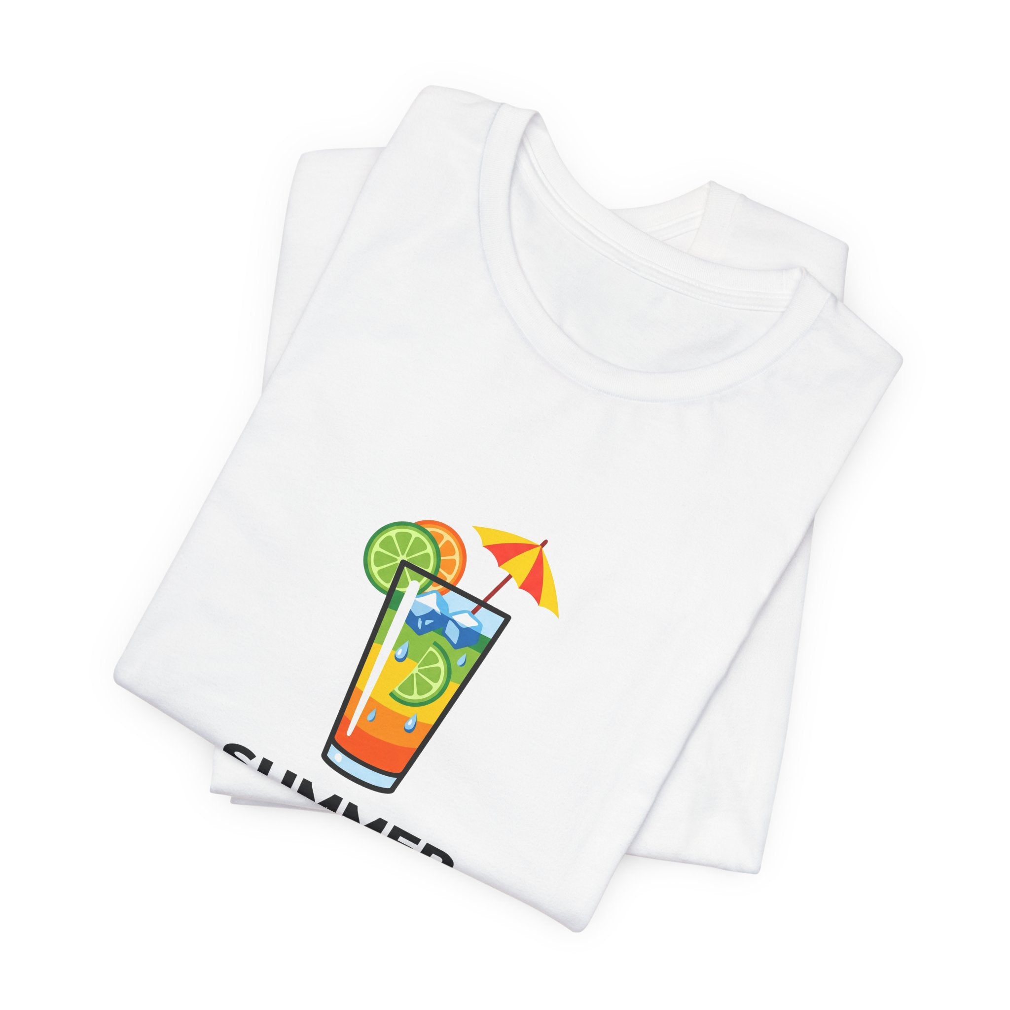 Tropical Cocktail Illustration Shirt | Summer Poolside Tee