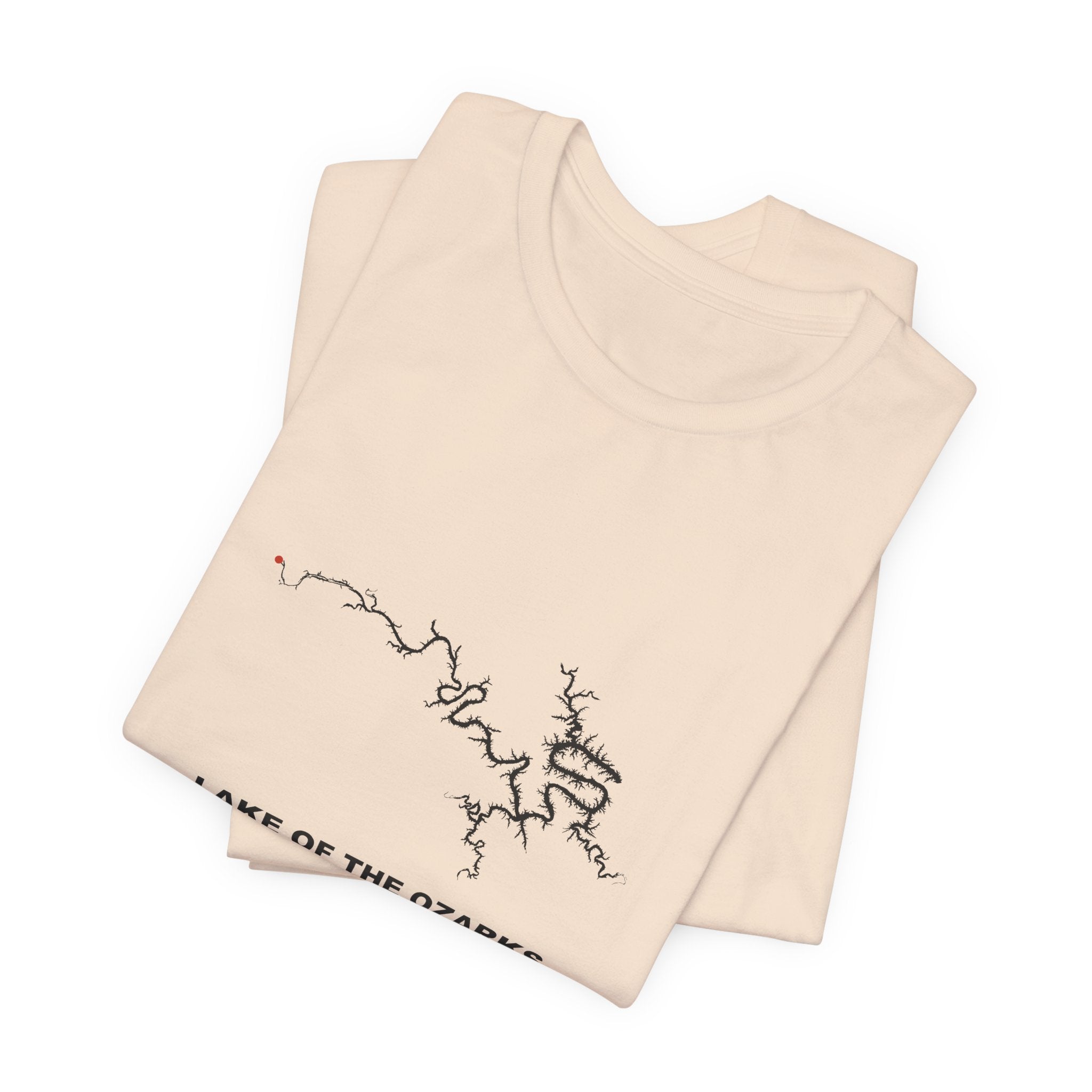 Lake of the Ozarks Map Silhouette Tee | Missouri Lake Life Shirt
