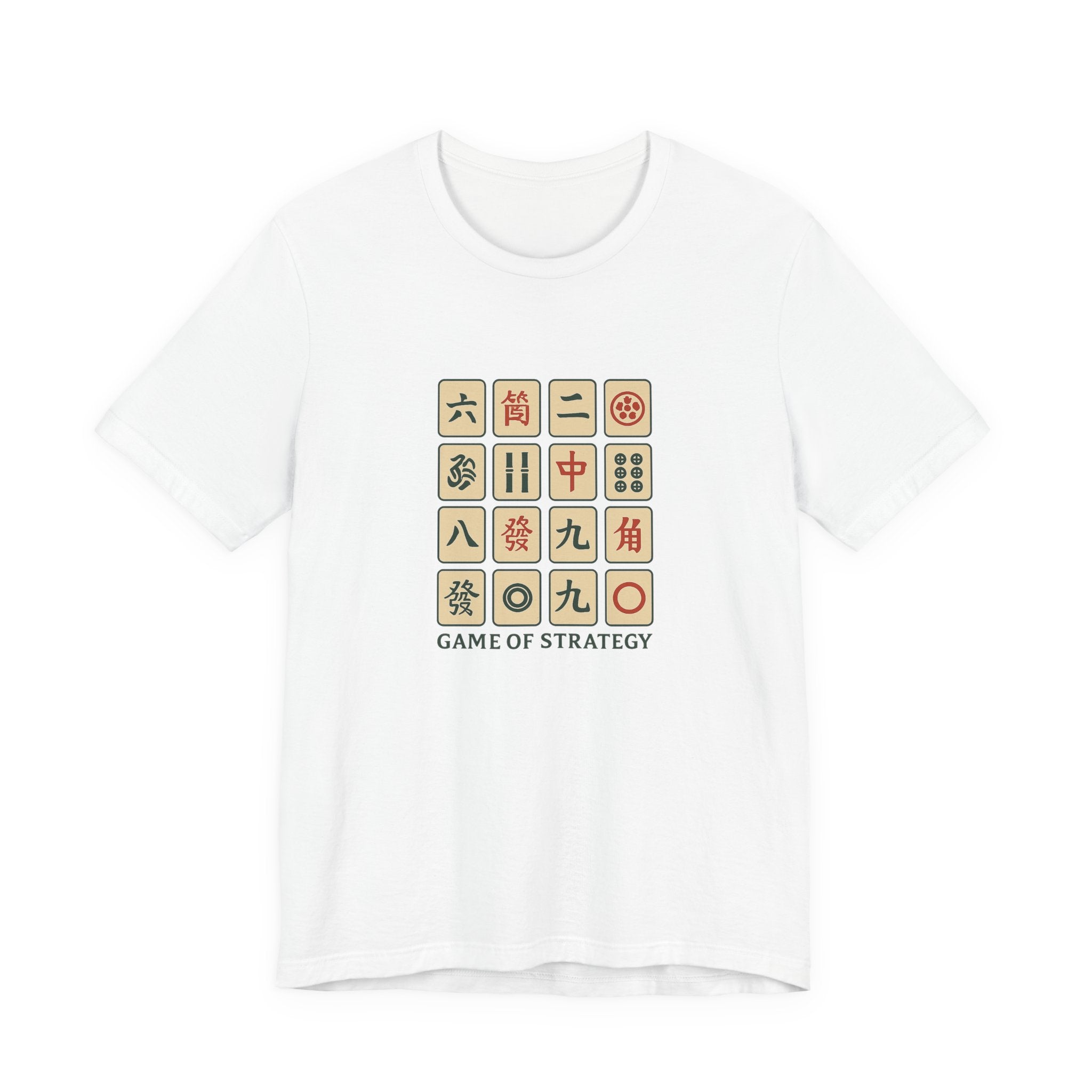 Antique Mahjong Tiles Tee - Game of Strategy Vintage Design