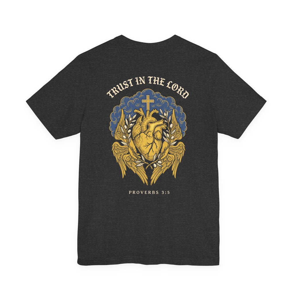 Trust in the Lord With All Your Heart Christian Tee | Faith Bible Verse Shirt