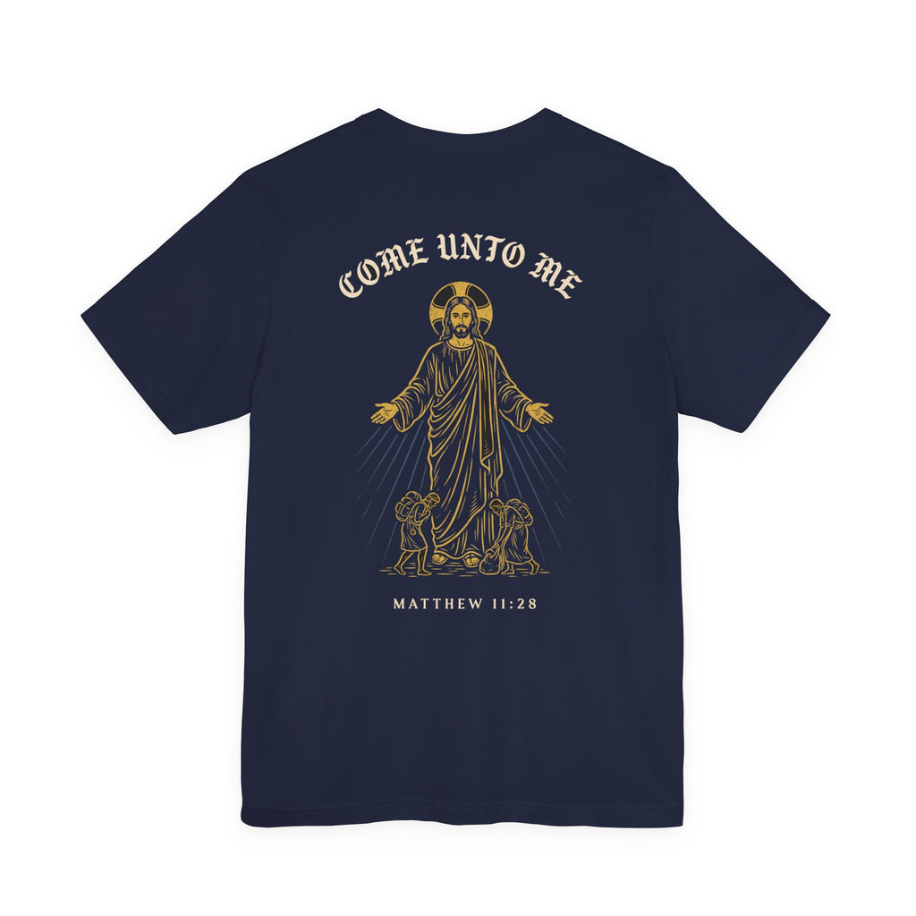 Come to Me All Who Are Weary Christian Tee | Warrior Faith Bible Shirt