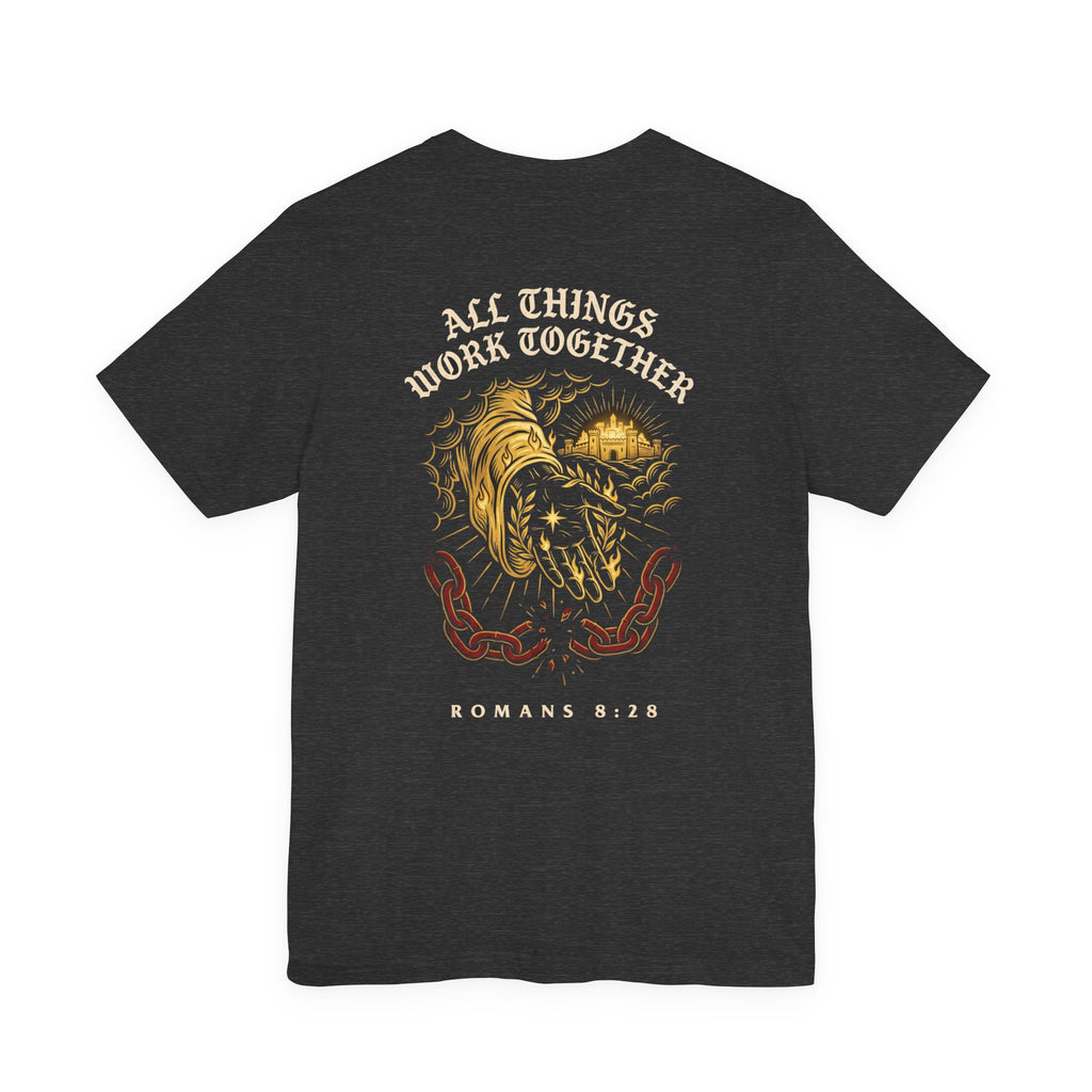 All Things Work Together For Good Christian Tee | Faith Bible Verse Shirt