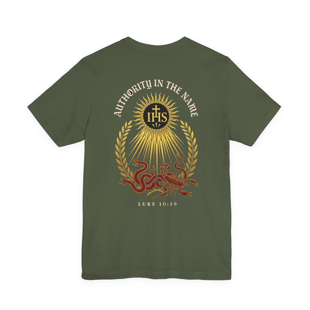 Authority in the Name - Christian Tee | Warrior Faith Bible Shirt