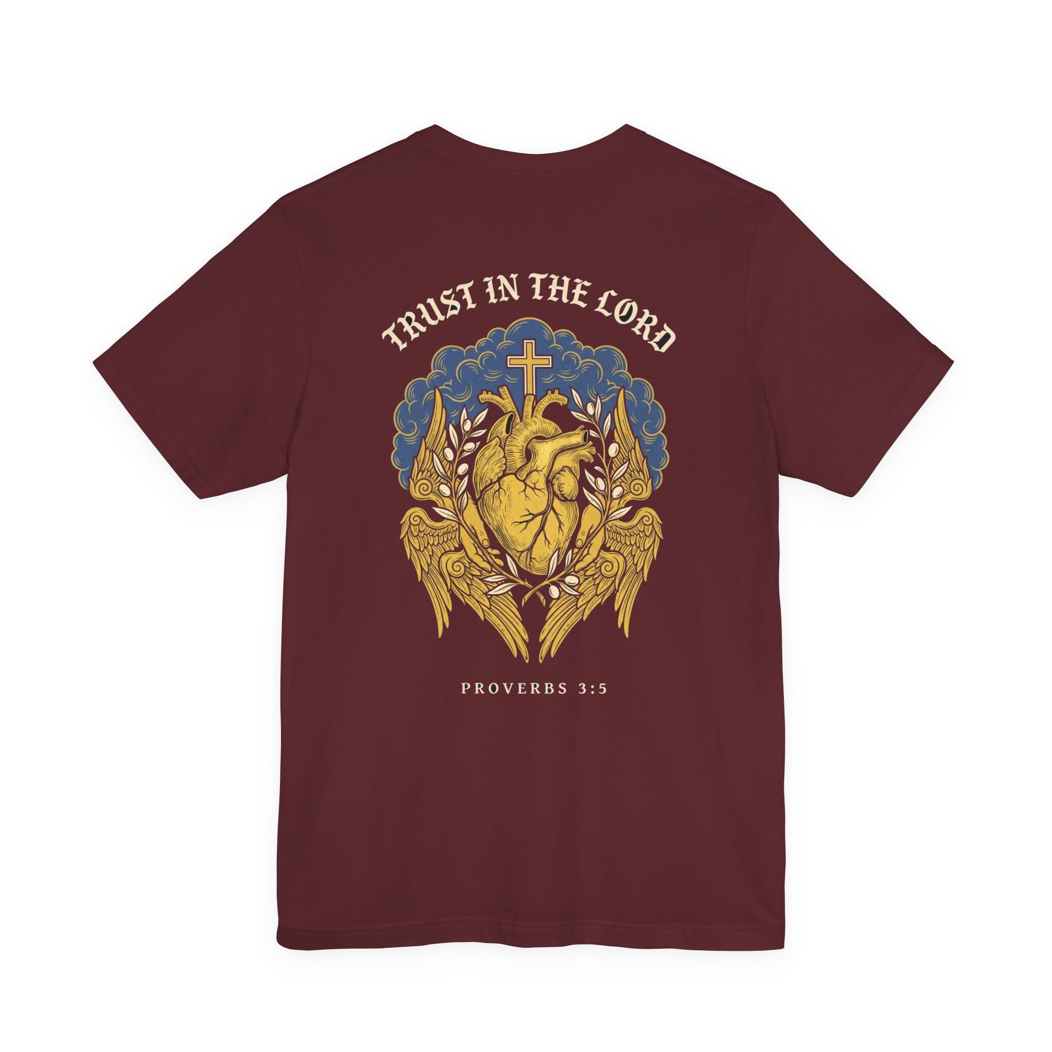 Trust in the Lord With All Your Heart Christian Tee | Faith Bible Verse Shirt