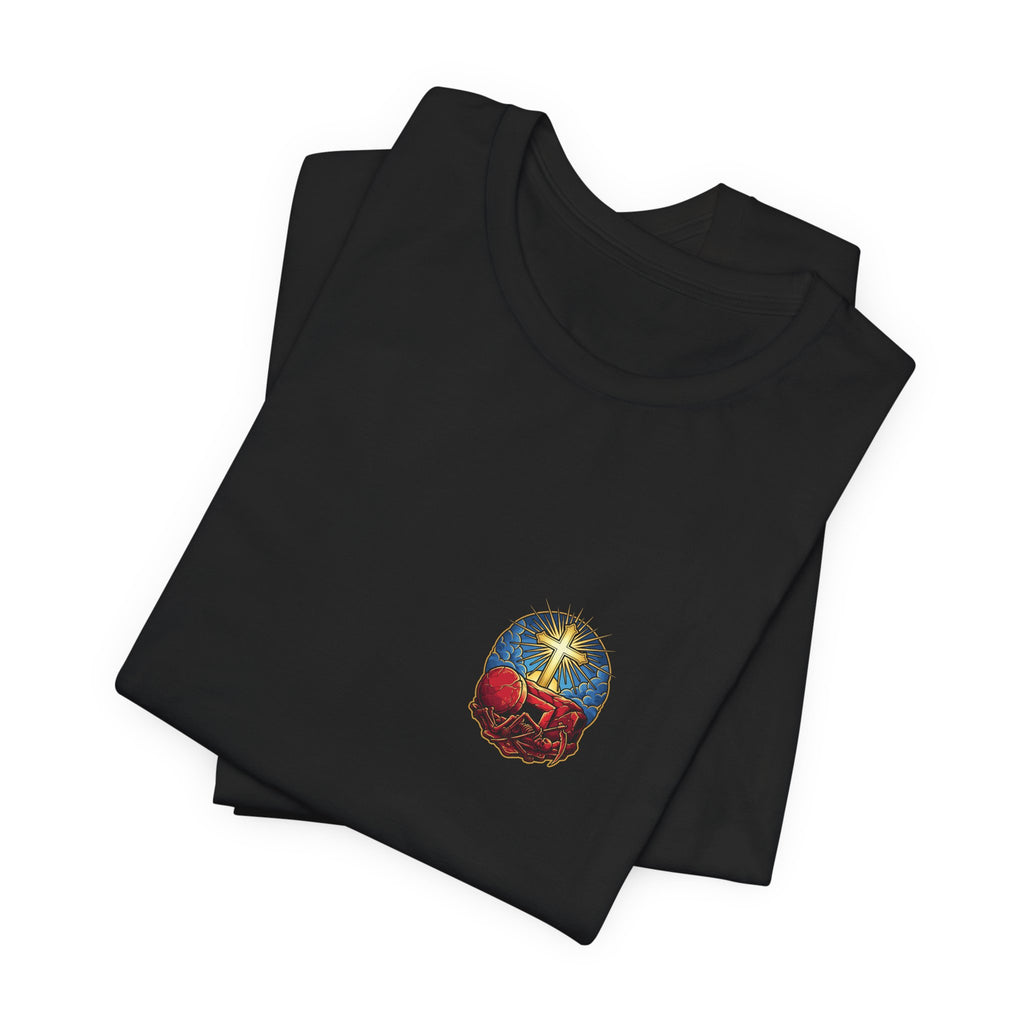He Gives Us the Victory Christian Tee | Reformed Warrior Faith Shirt