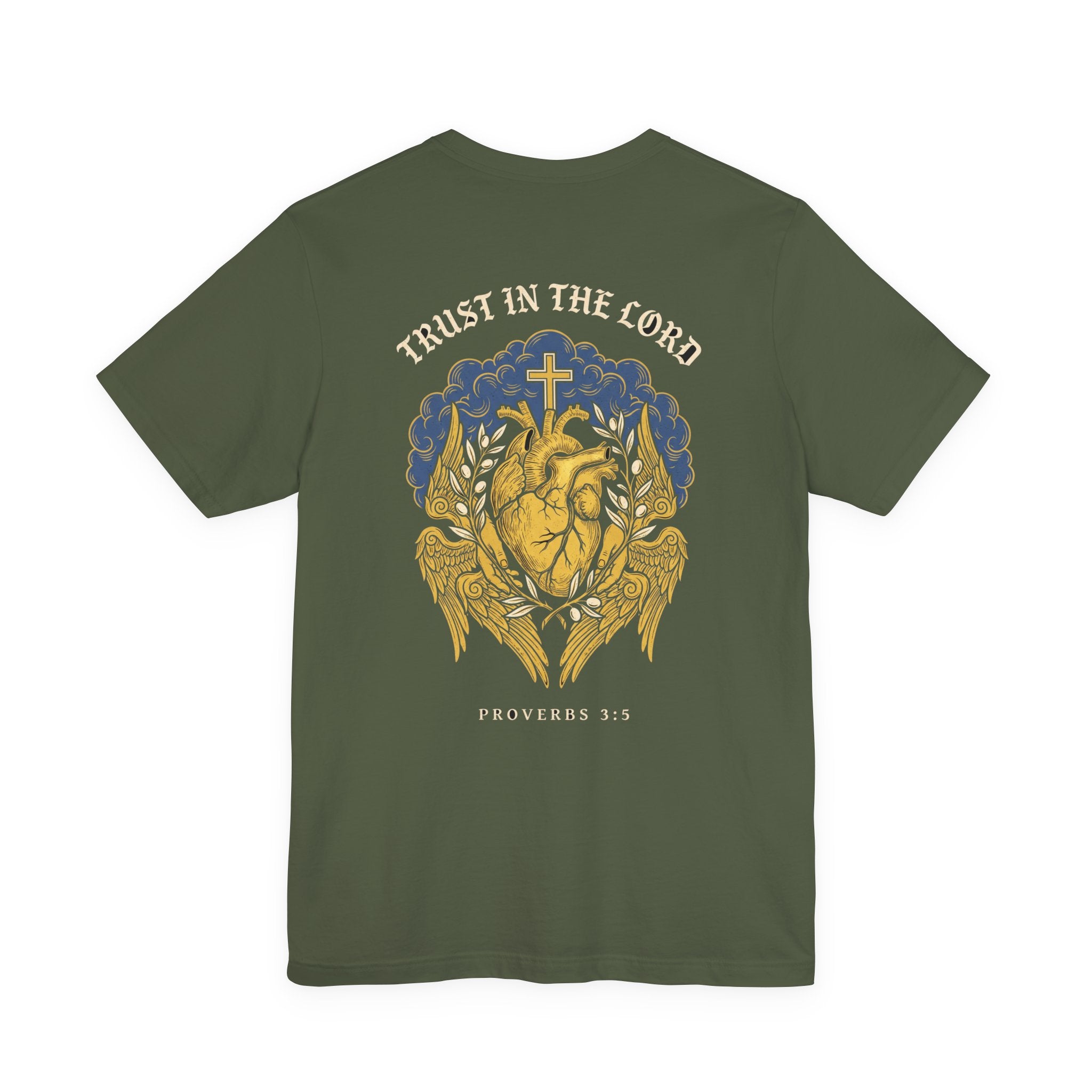 Trust in the Lord With All Your Heart Christian Tee | Faith Bible Verse Shirt