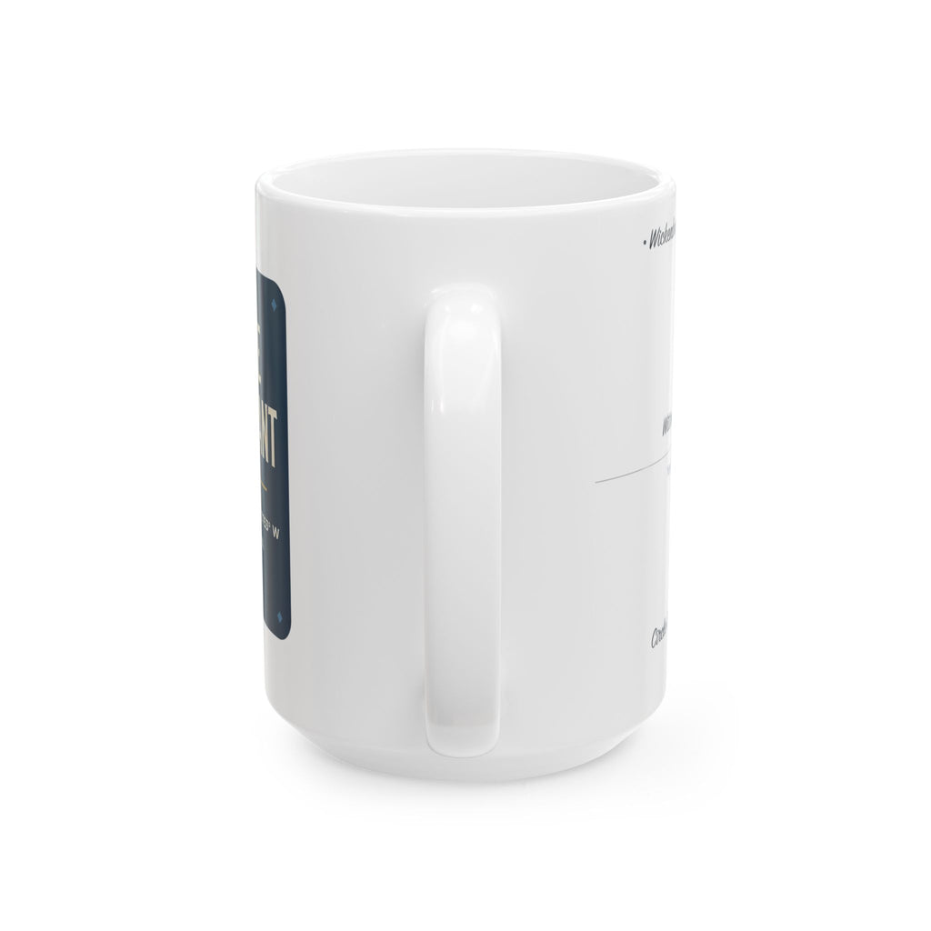 Lake Pleasant Map Silhouette Coffee Mug 15oz - Unique Lake Life Souvenir
