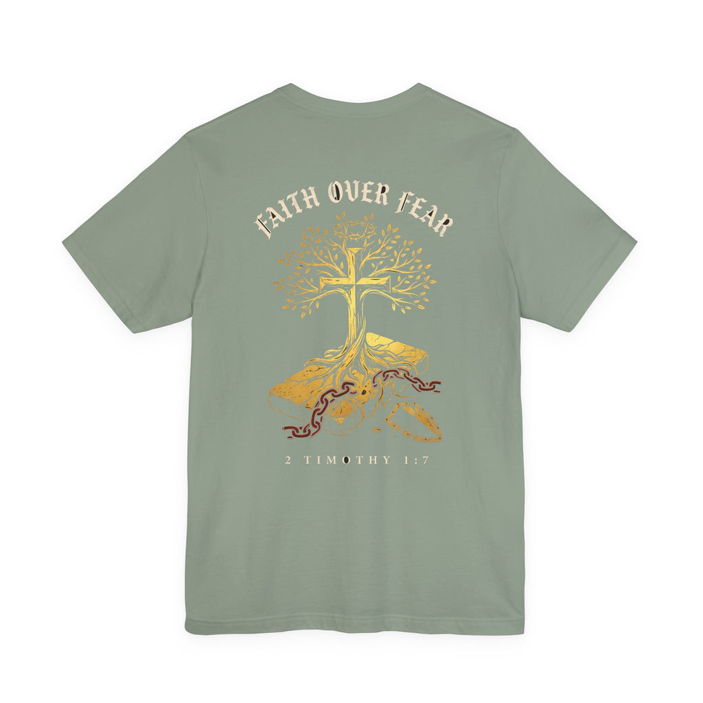 Faith Over Fear Christian Tee | Minimalist Faith Bible Verse Shirt