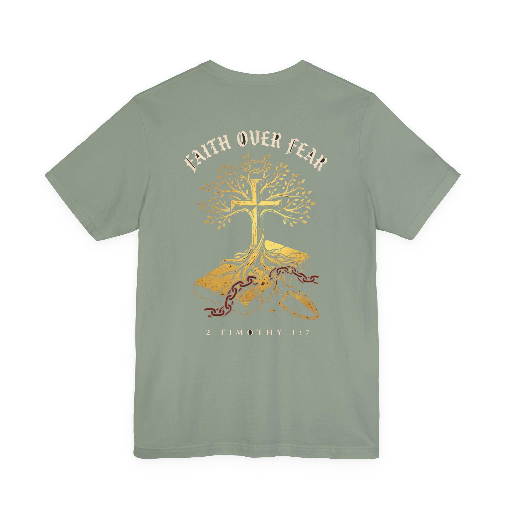 Faith Over Fear Christian Tee | Minimalist Faith Bible Verse Shirt