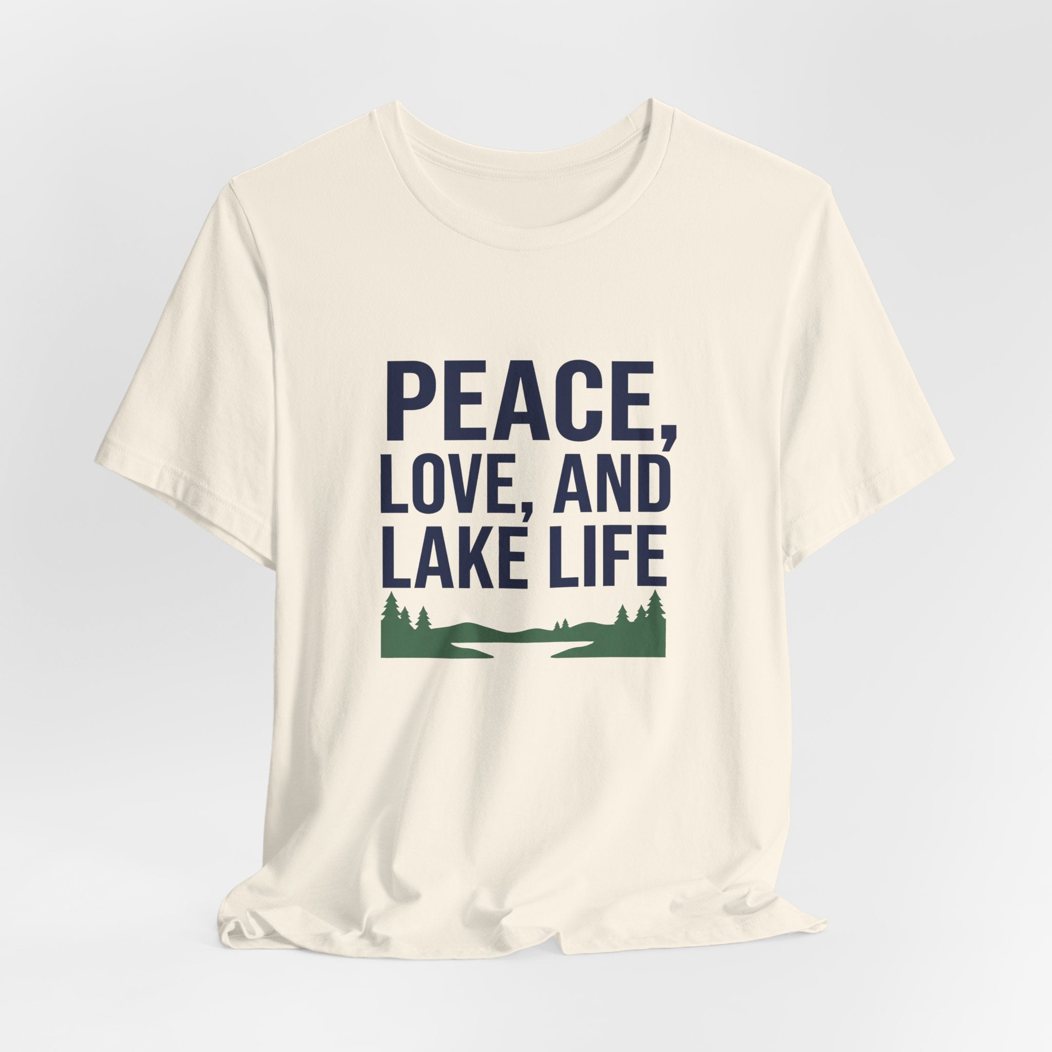 Peace, Love, and Lake Life Tee | Minimalist Typography Shirt